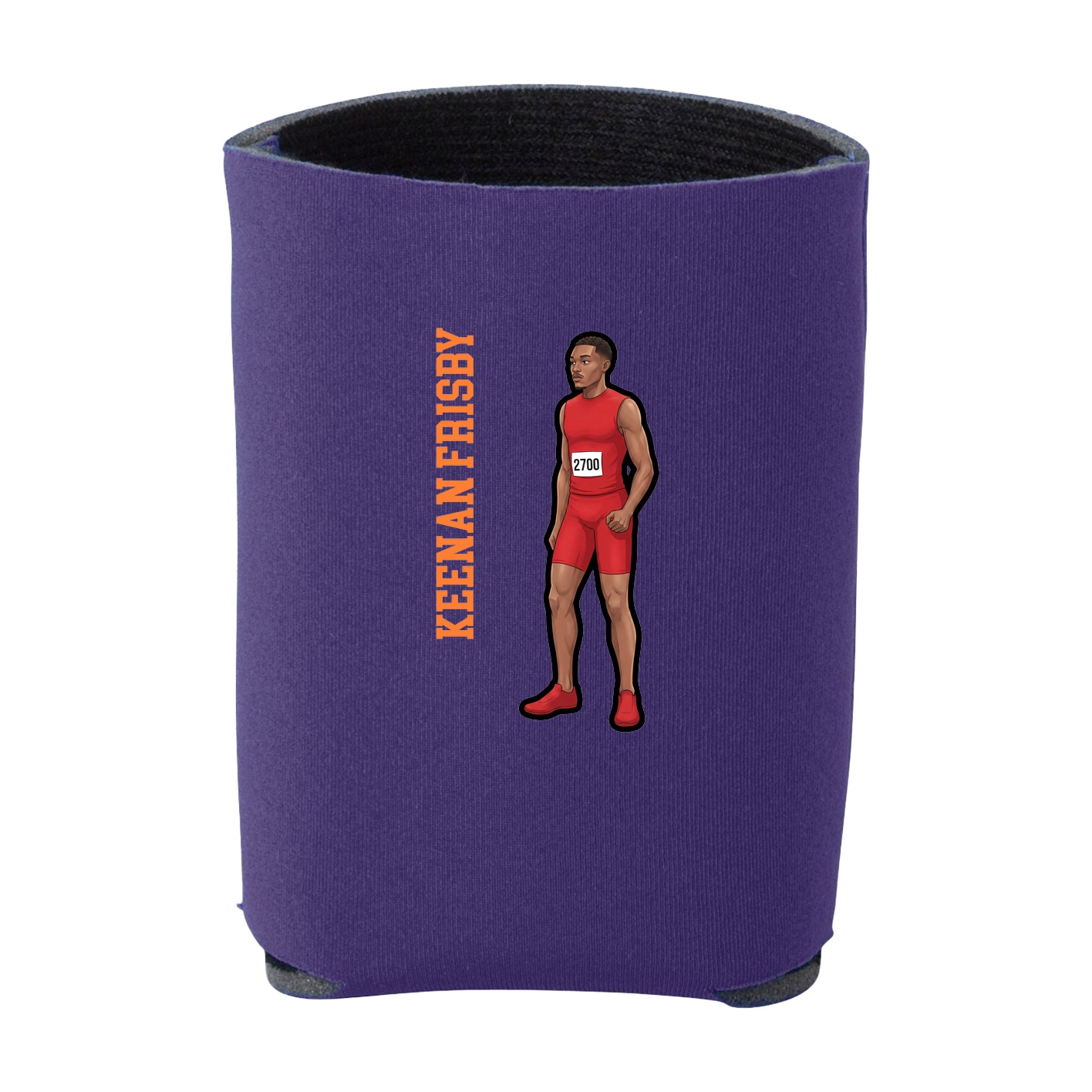 Can Holder — Name Vertical in Purple