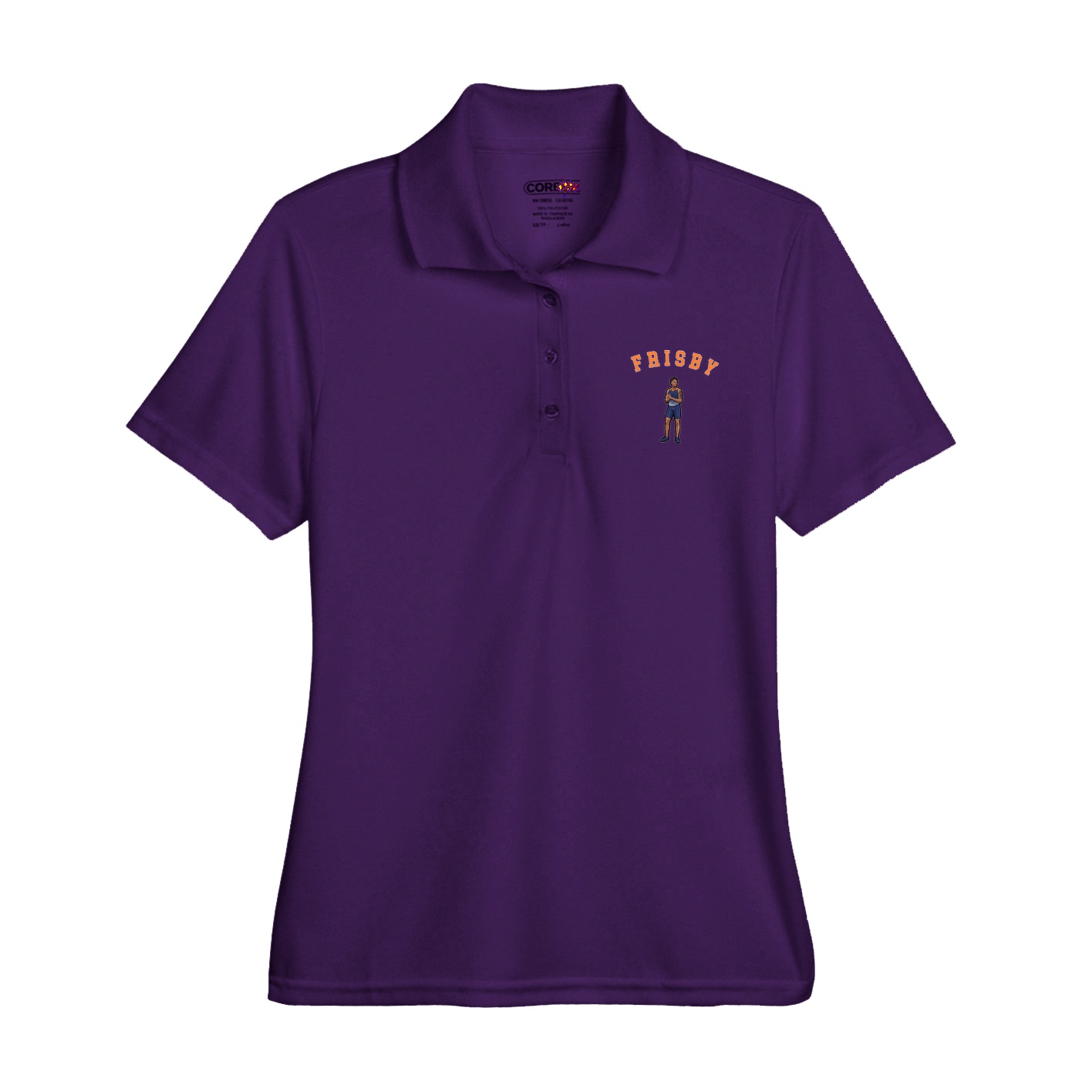 Womens Performance Polo — Shirsey Arch in Purple