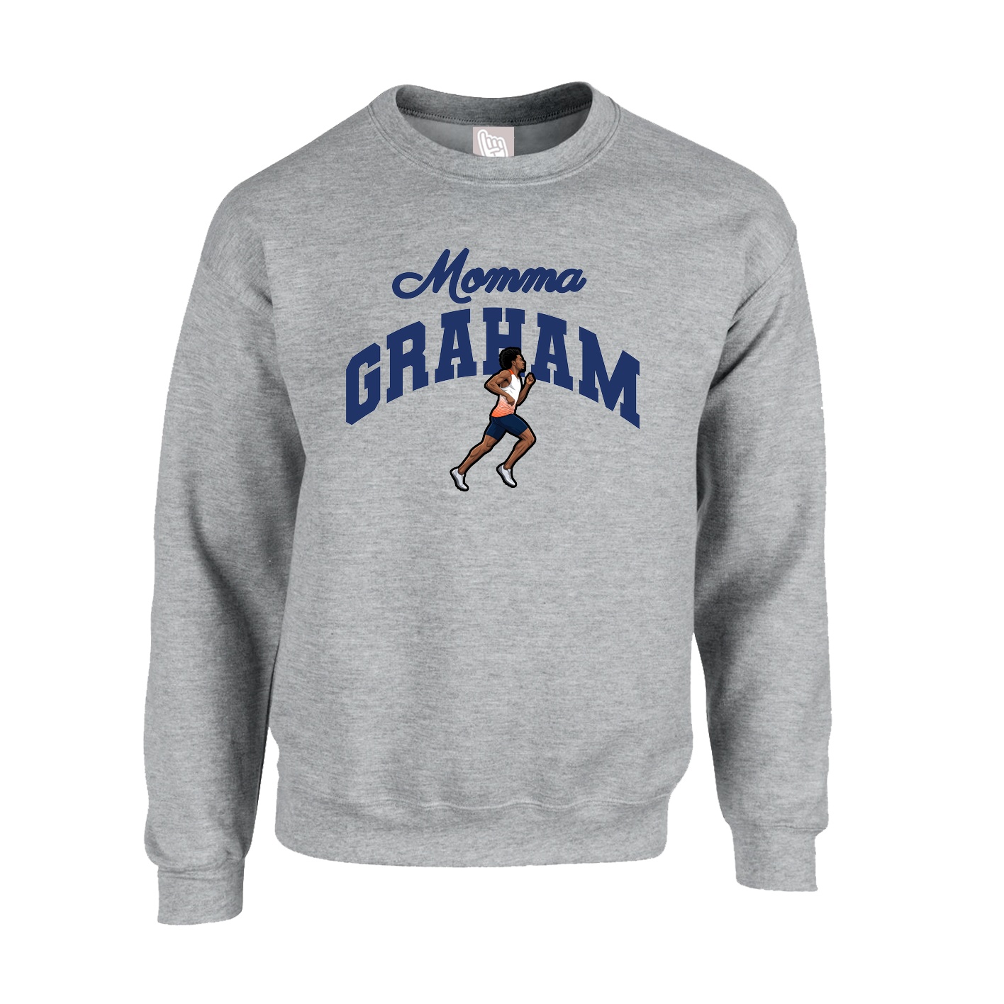 Fleece Crew — Mothers Day Arch in Grey