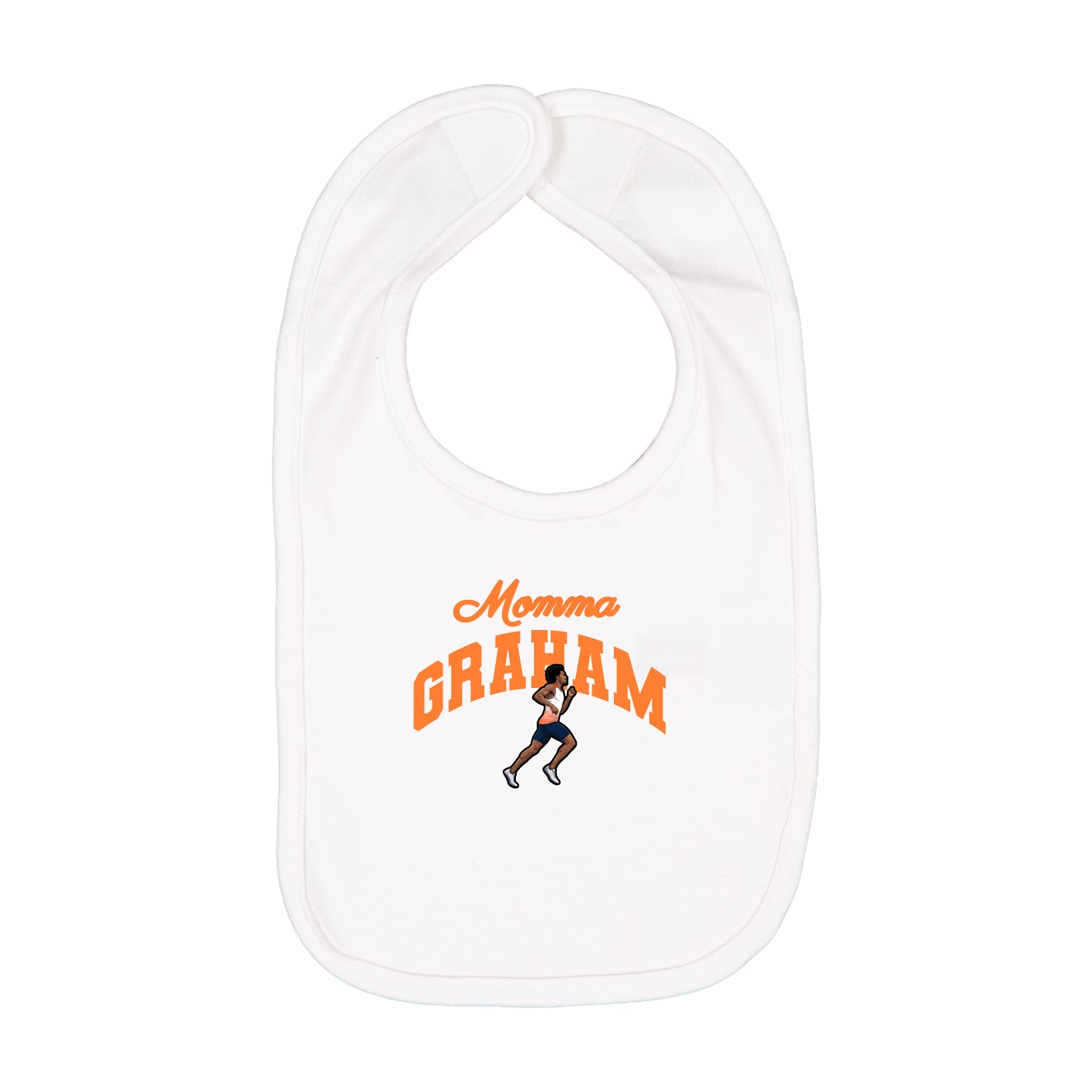 Infant Bib — Mothers Day Arch in White