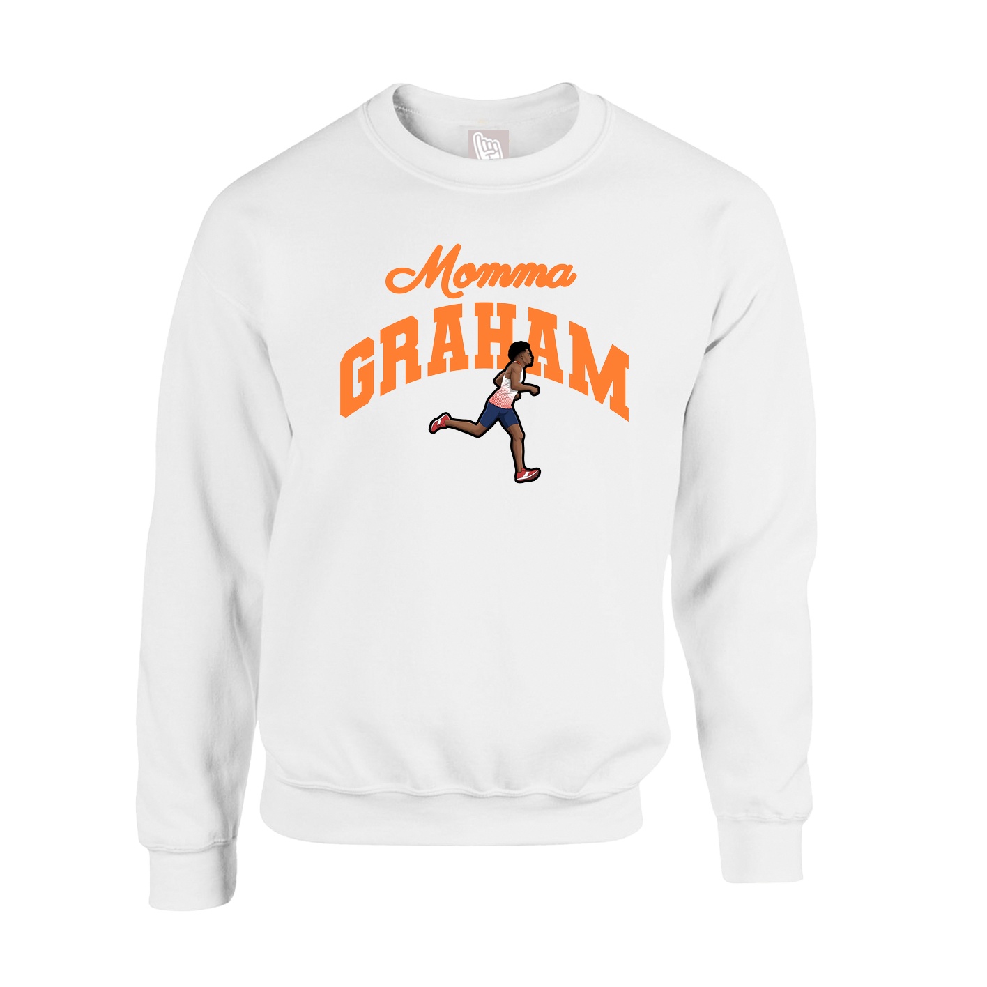 Fleece Crew — Mothers Day Arch in White
