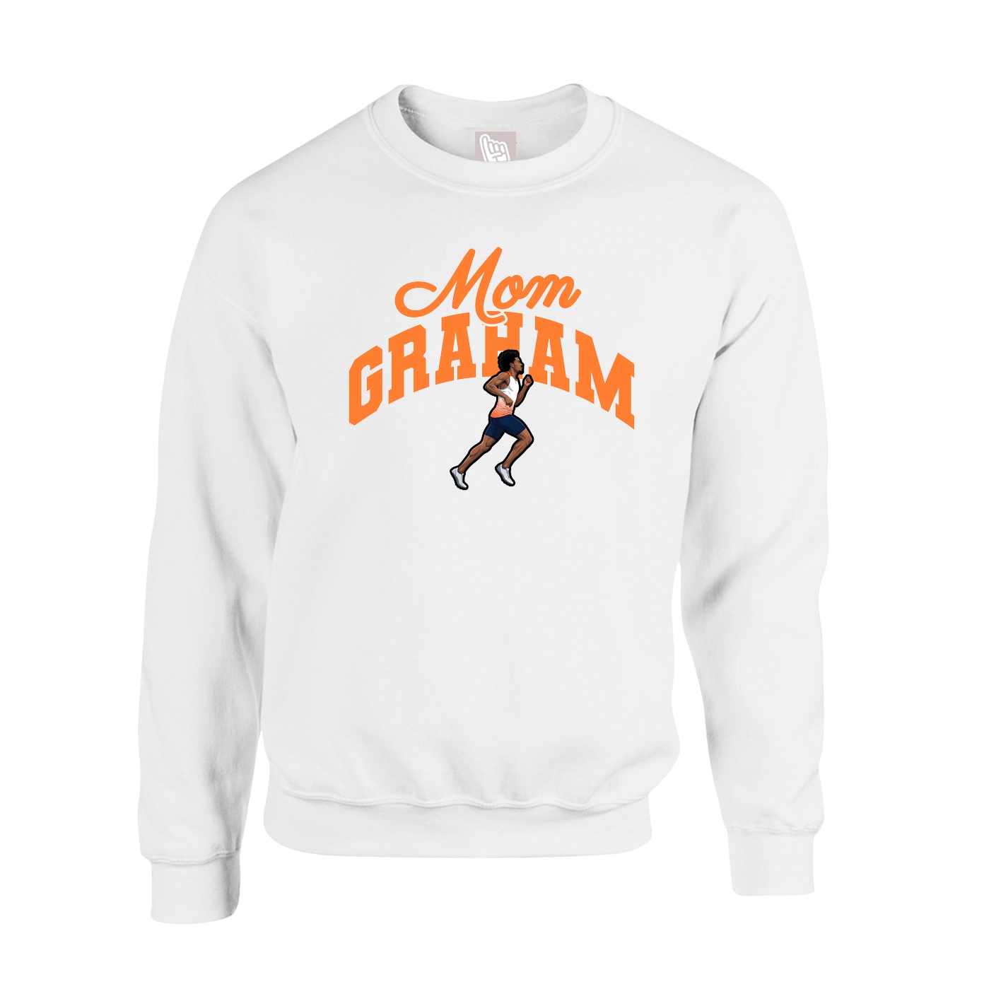 Fleece Crew — Mothers Day Arch in White