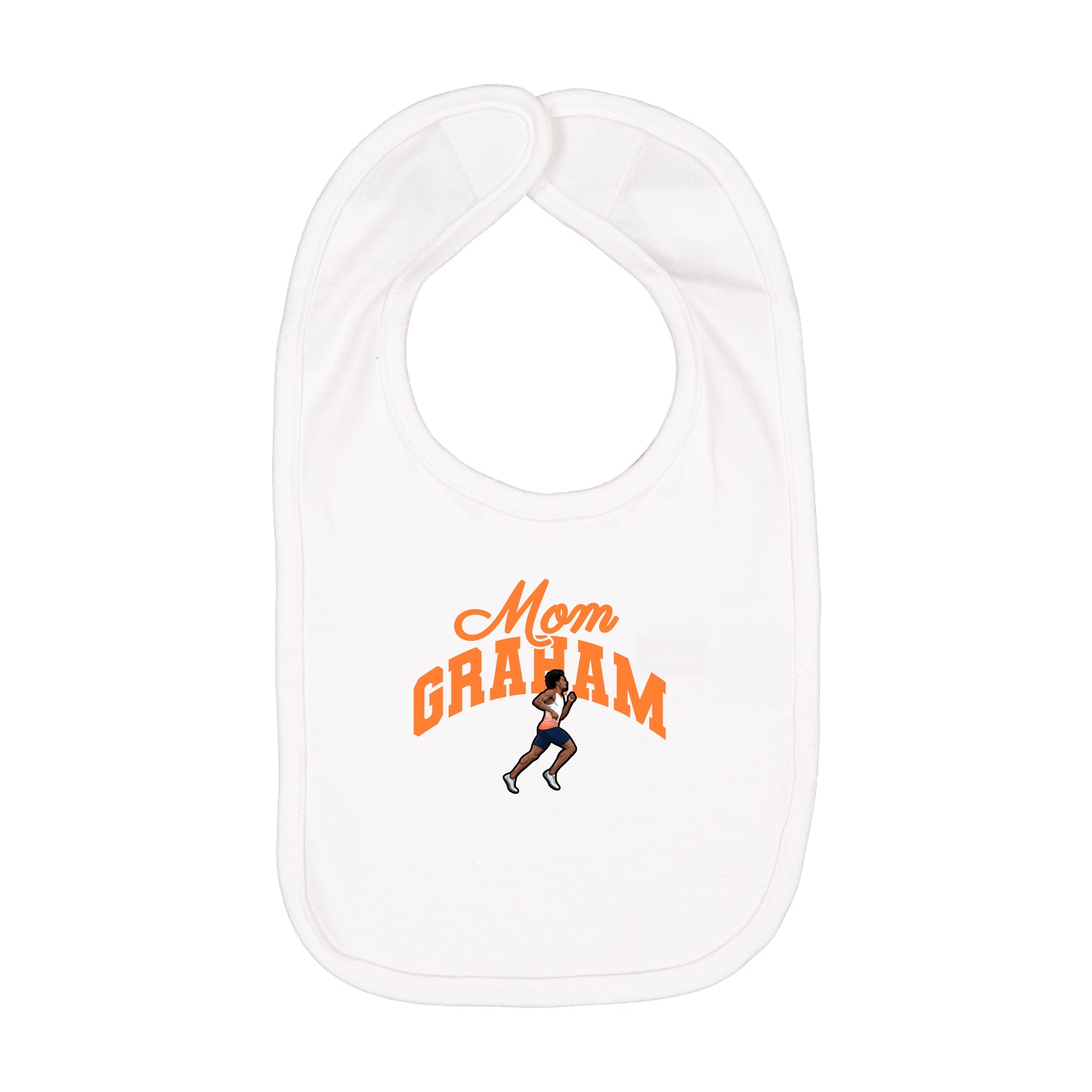 Infant Bib — Mothers Day Arch in White