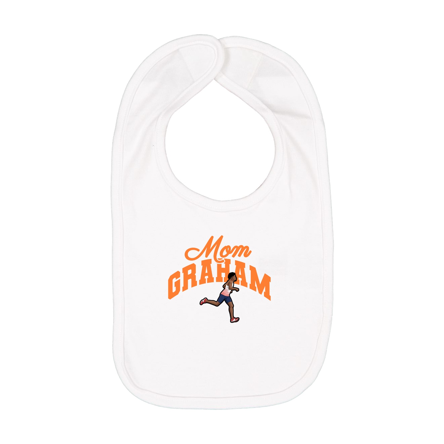 Infant Bib — Mothers Day Arch in White