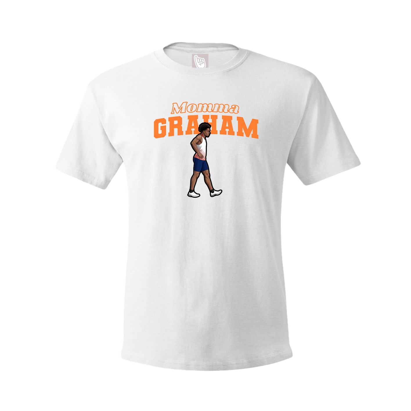 Youth Tee — Mothers Day Block in White