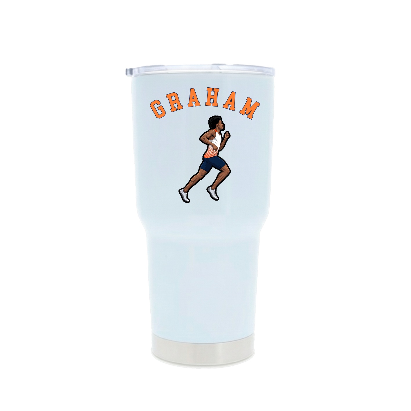 30oz Stainless Steel Tumbler — Shirsey Arch in White