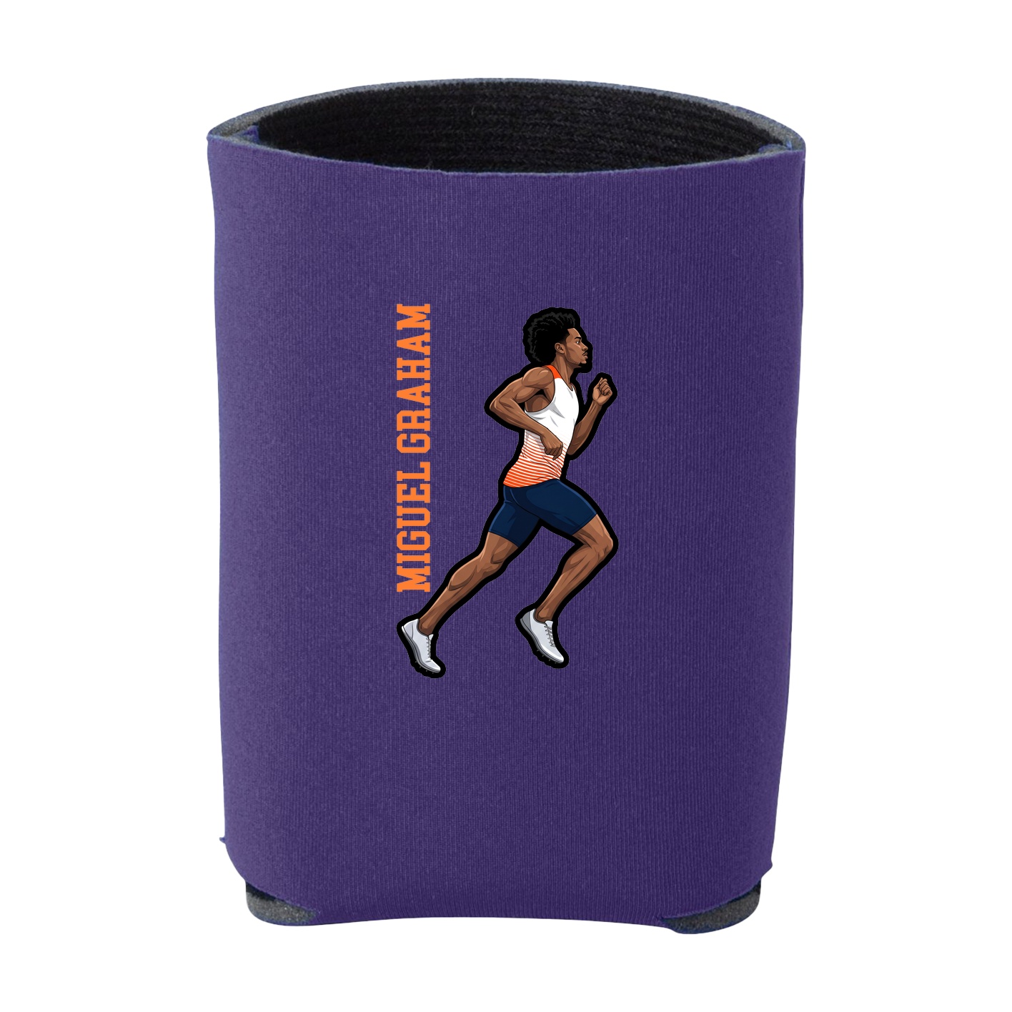 Can Holder — Name Vertical in Purple