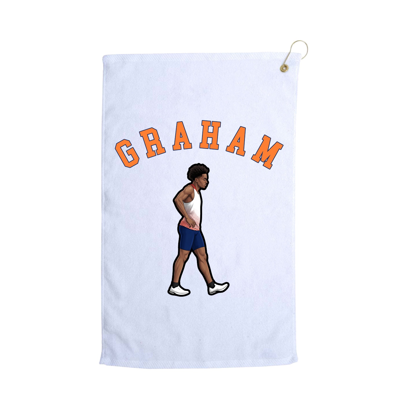Golf Towel — Shirsey Arch in White