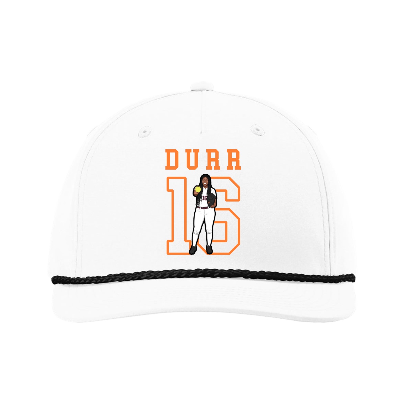 Five-Panel Classic Rope Cap — Shirsey in White
