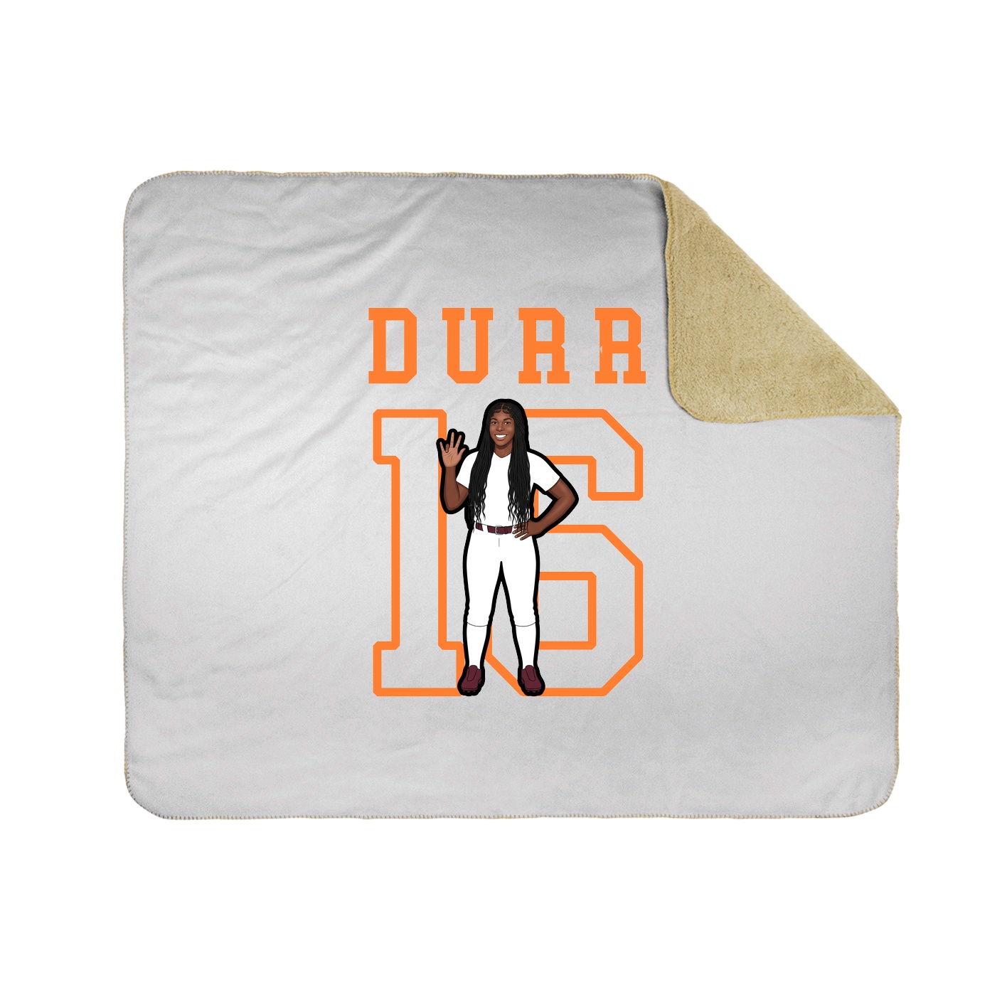 Throw Blanket — Shirsey in White