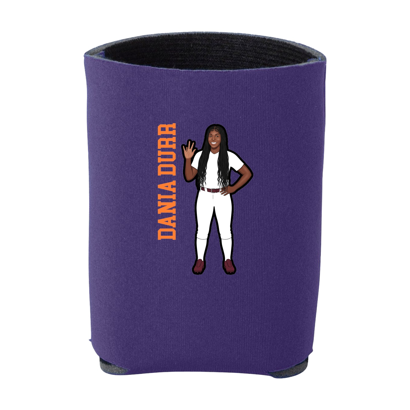 Can Holder — Name Vertical in Purple