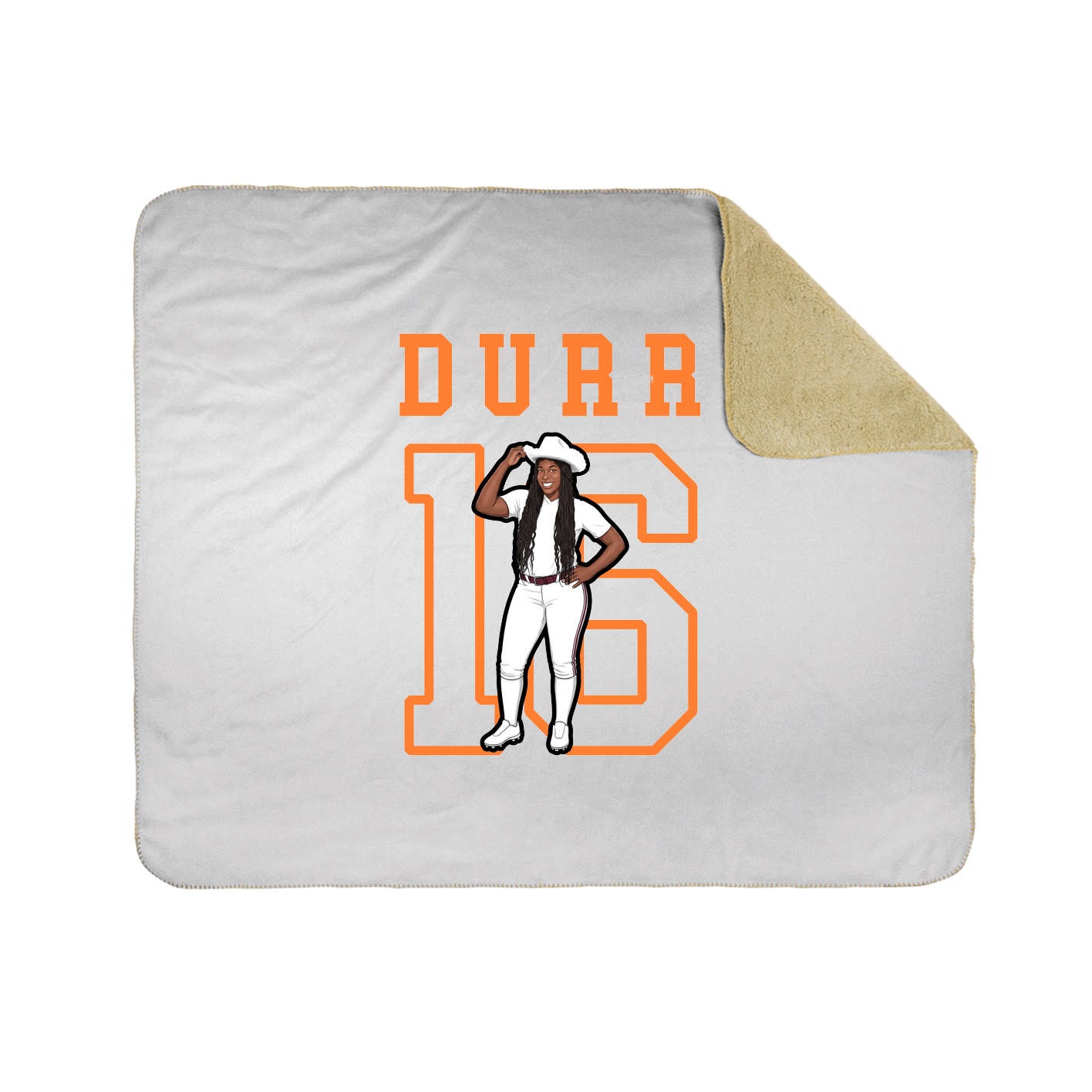Throw Blanket — Shirsey in White