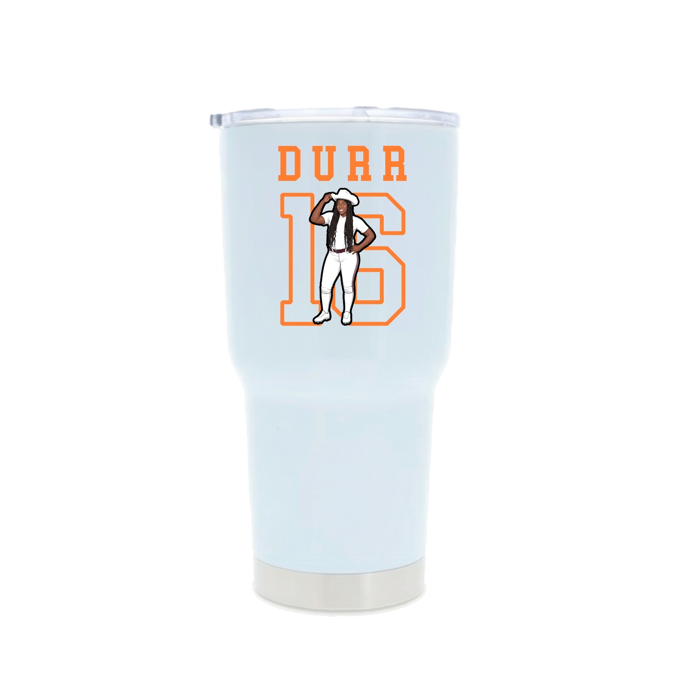 30oz Stainless Steel Tumbler — Shirsey in White