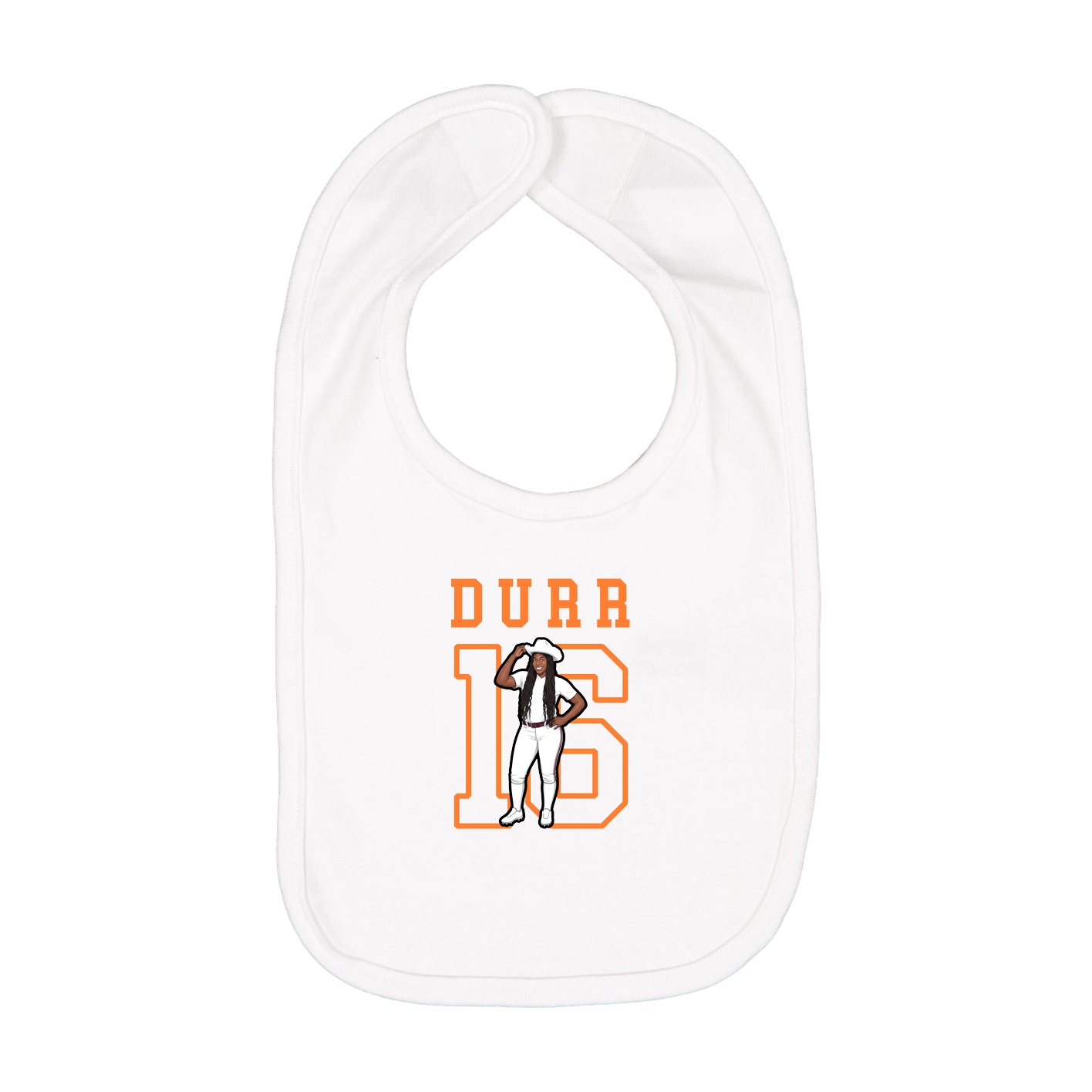 Infant Bib — Shirsey in White