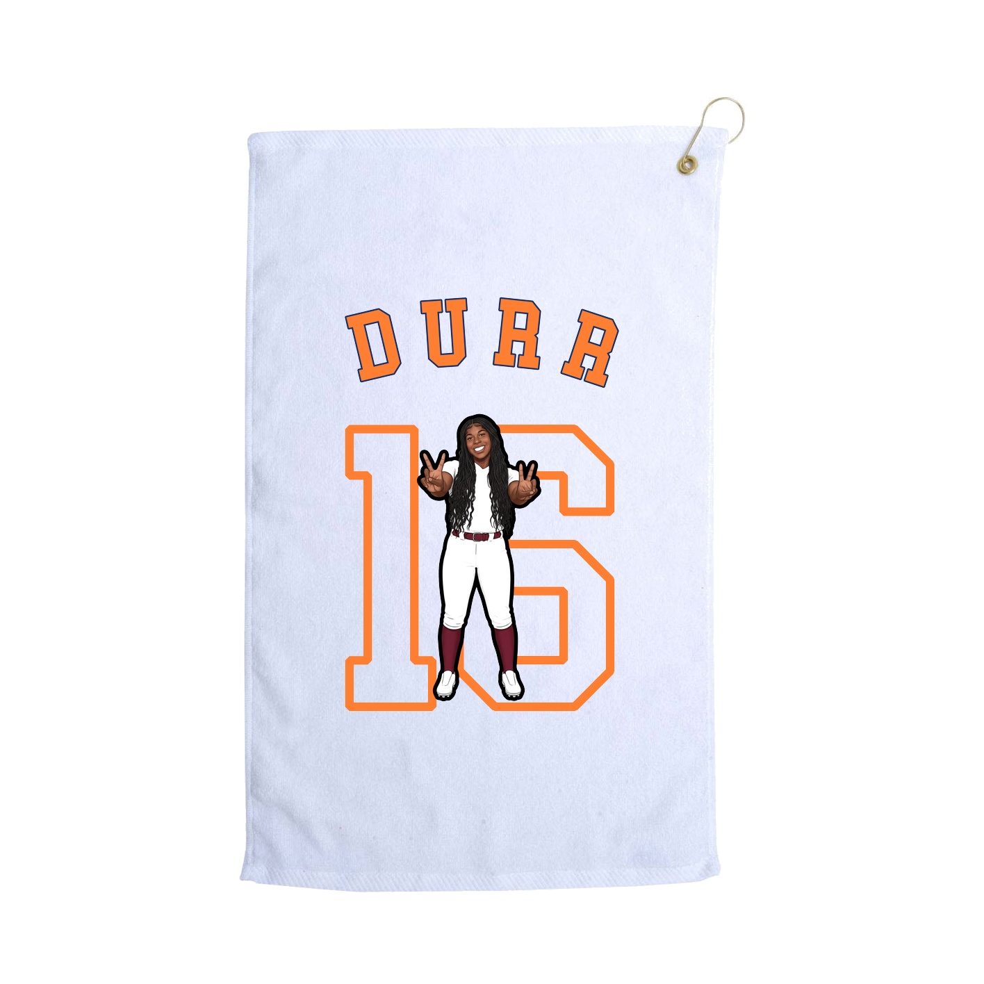 Golf Towel — Shirsey Arch in White