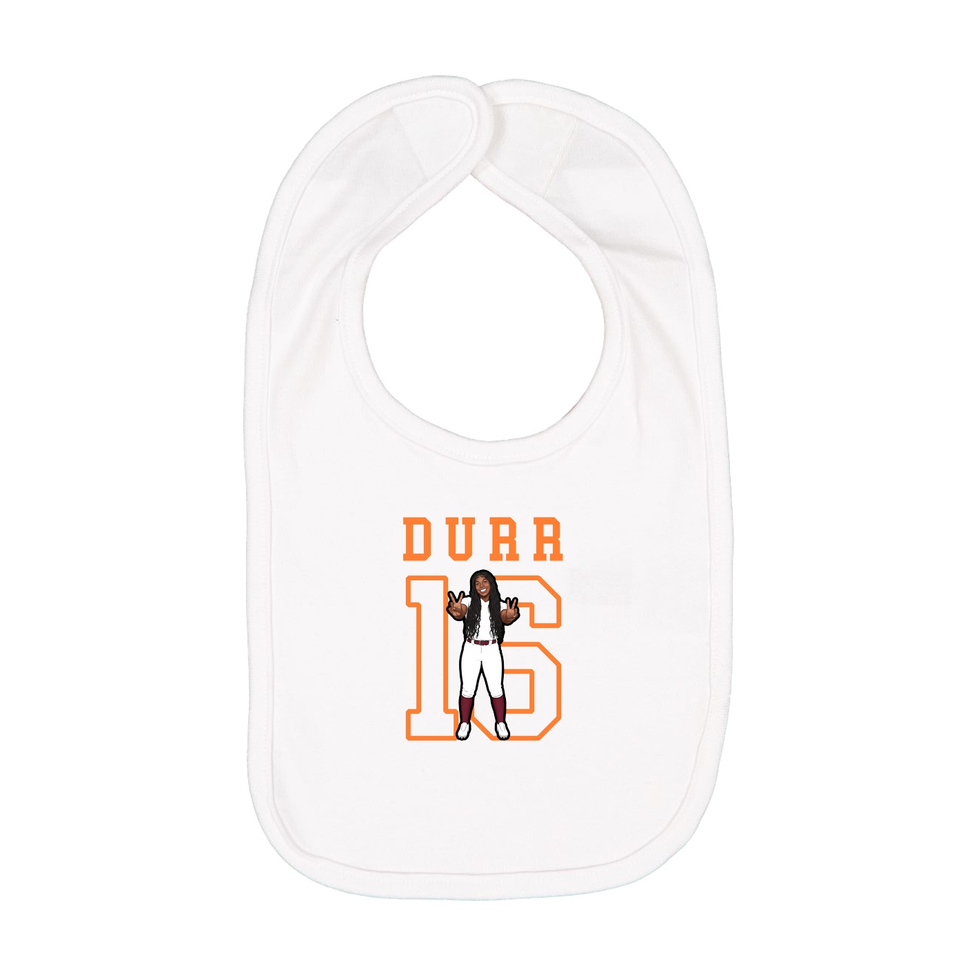 Infant Bib — Shirsey in White
