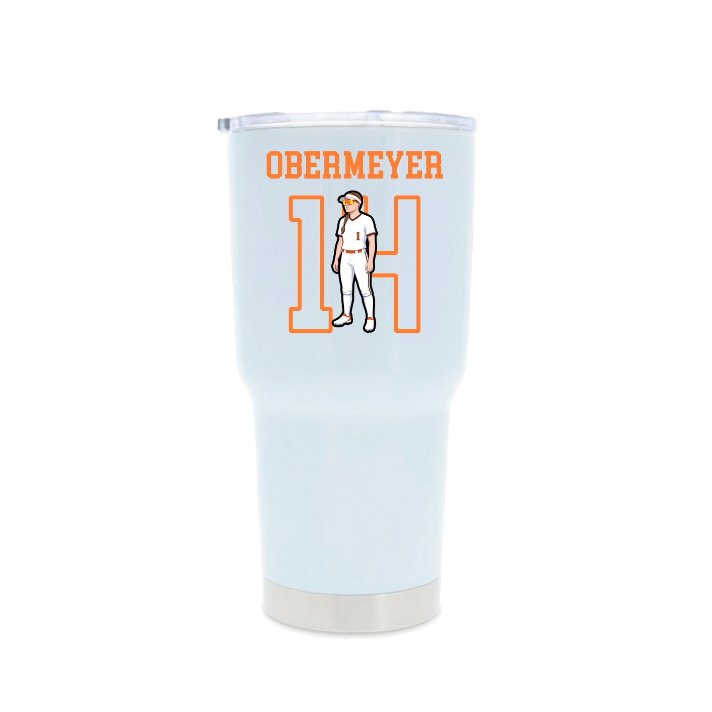 30oz Stainless Steel Tumbler — Shirsey in White