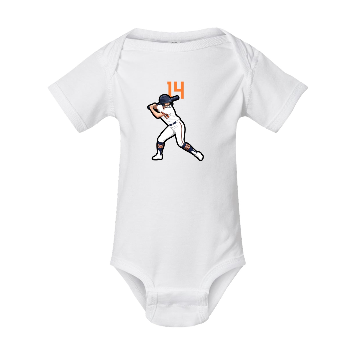 Baby Onesie — Number Top in White