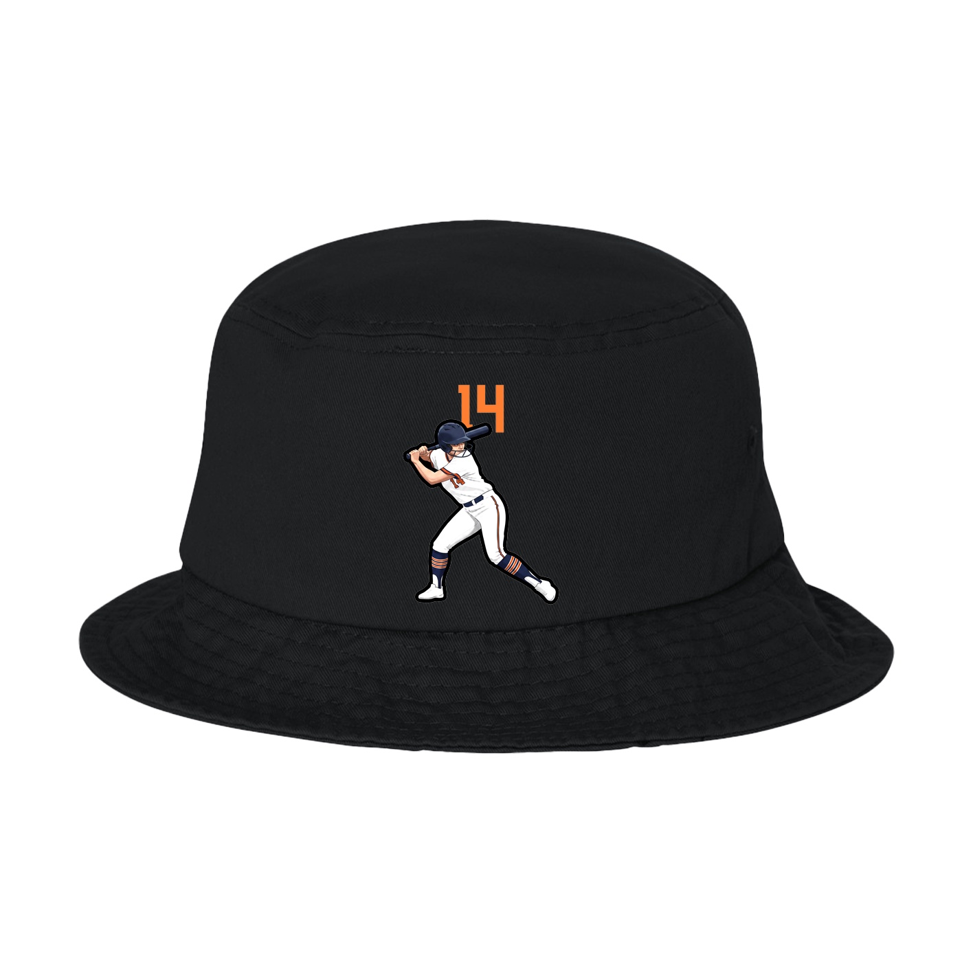 Bucket Cap — Number Top in Black