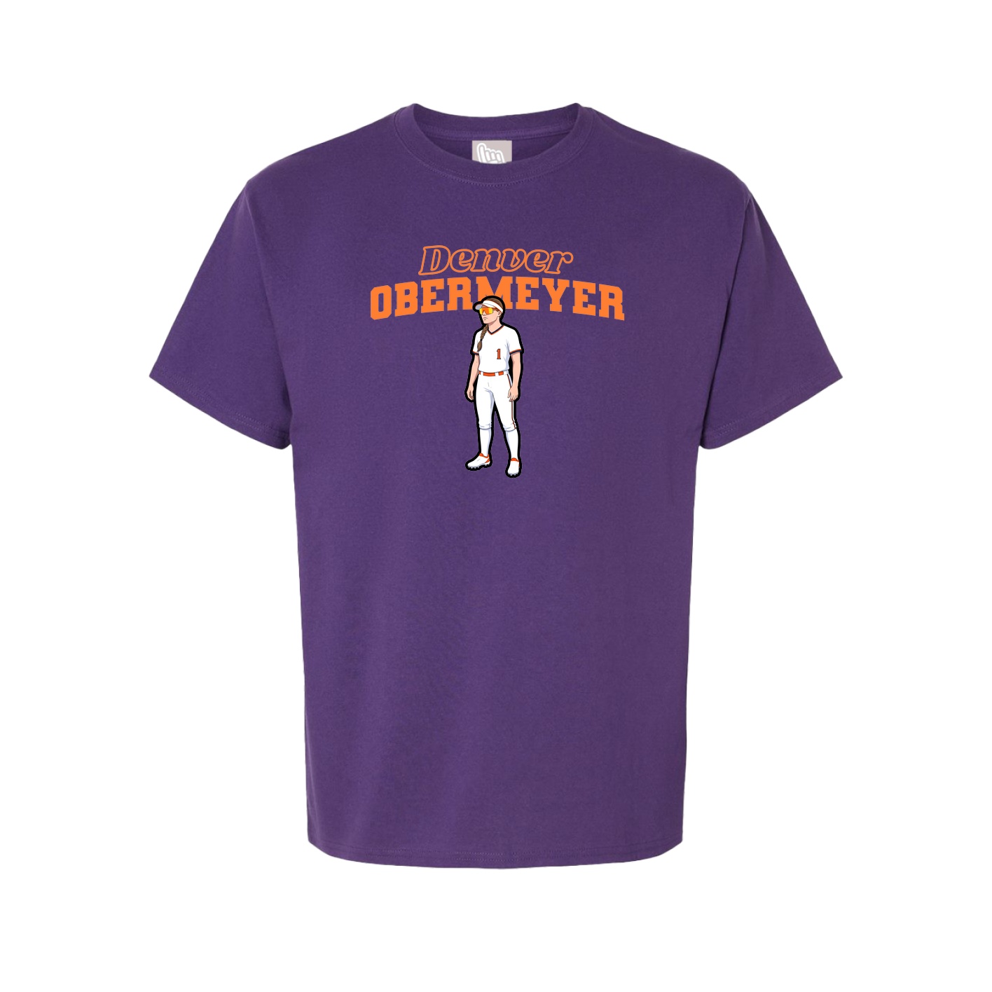 Youth Tee — Name Arch in Purple