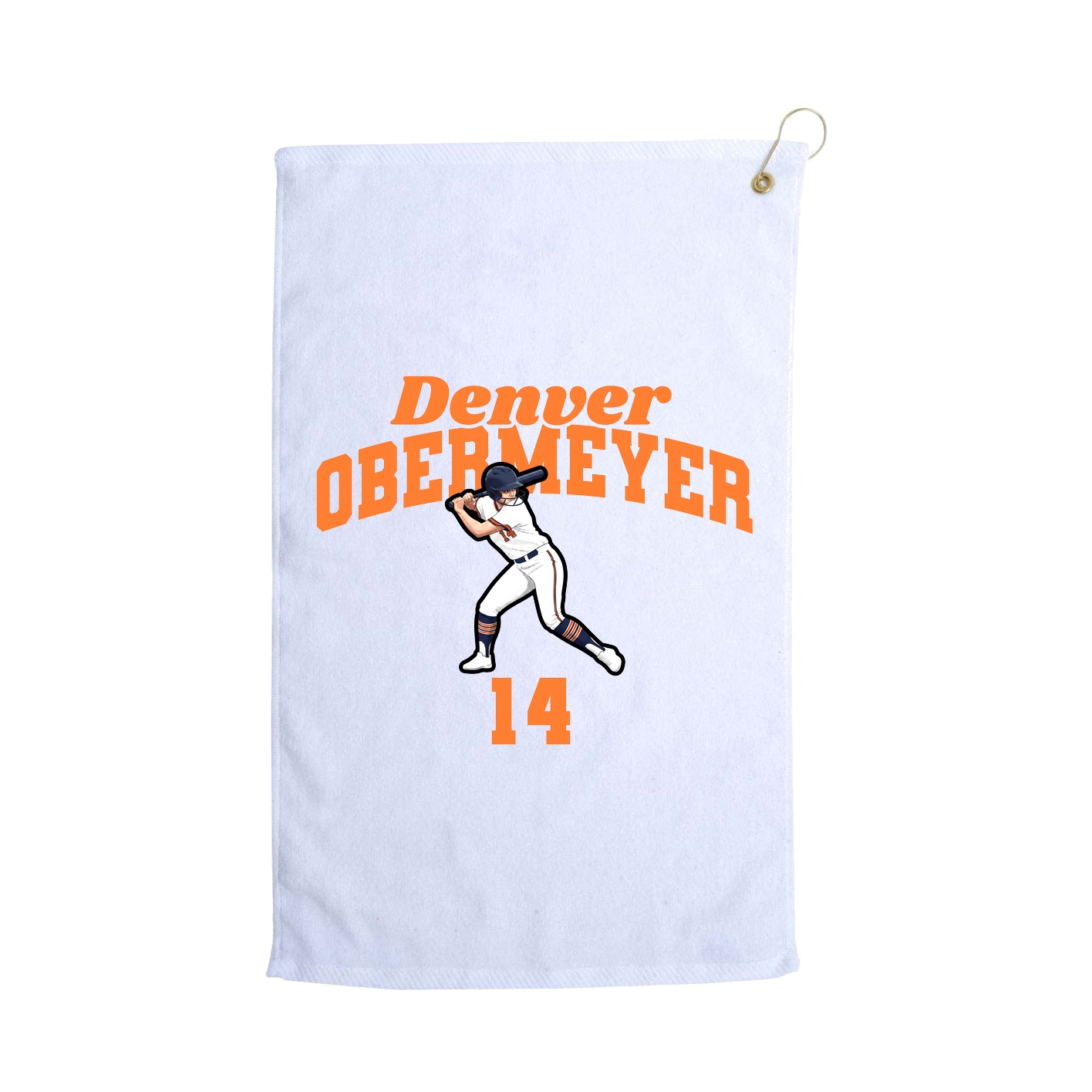 Golf Towel — Signature Arch in White