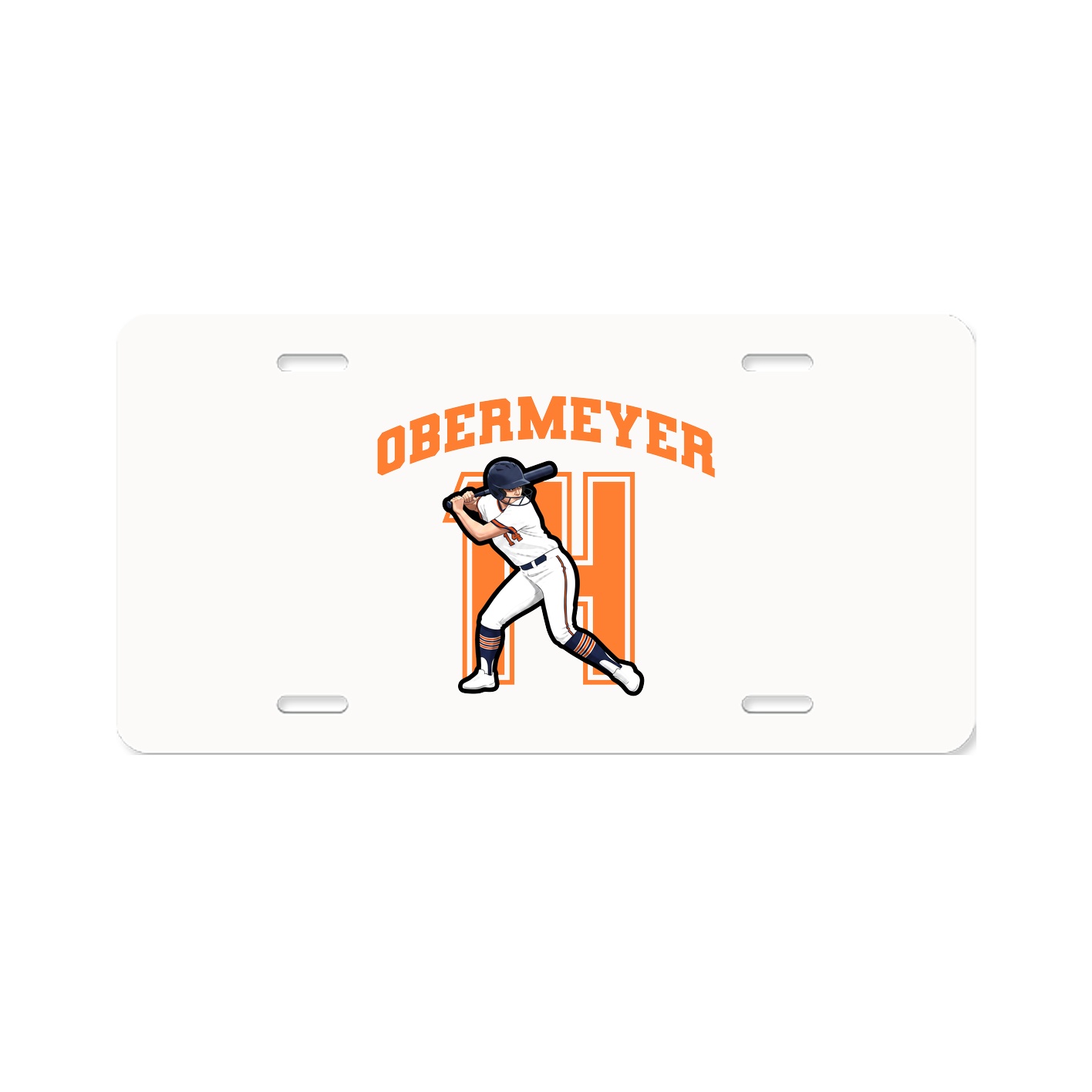 License Plate — Number in Classic