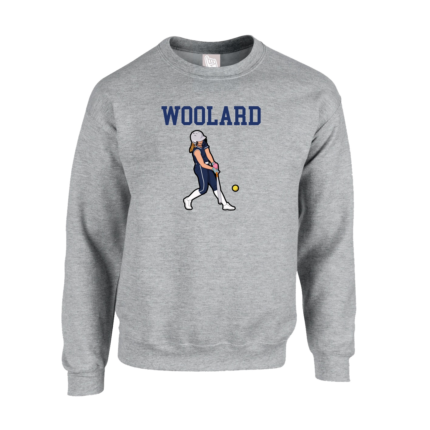 Fleece Crew — Shirsey in Grey