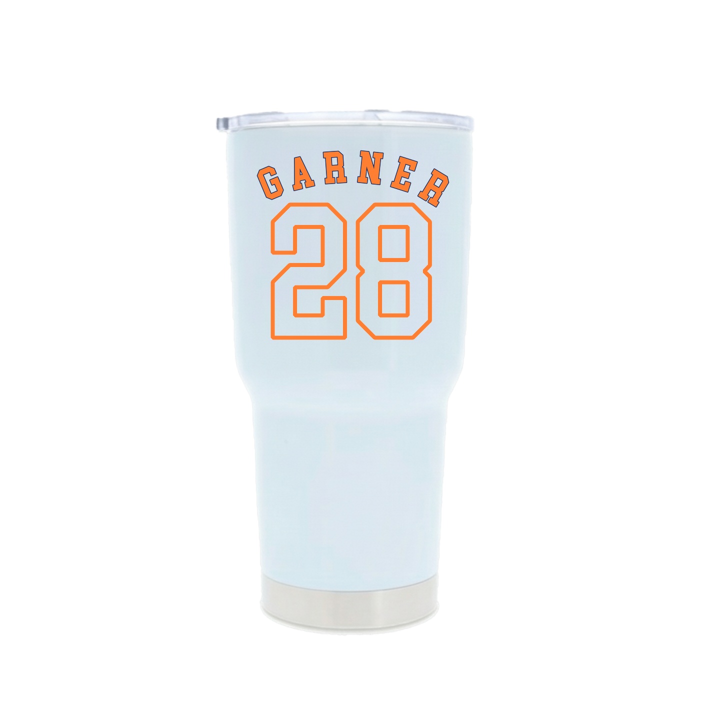 30oz Stainless Steel Tumbler — Shirsey Arch in White