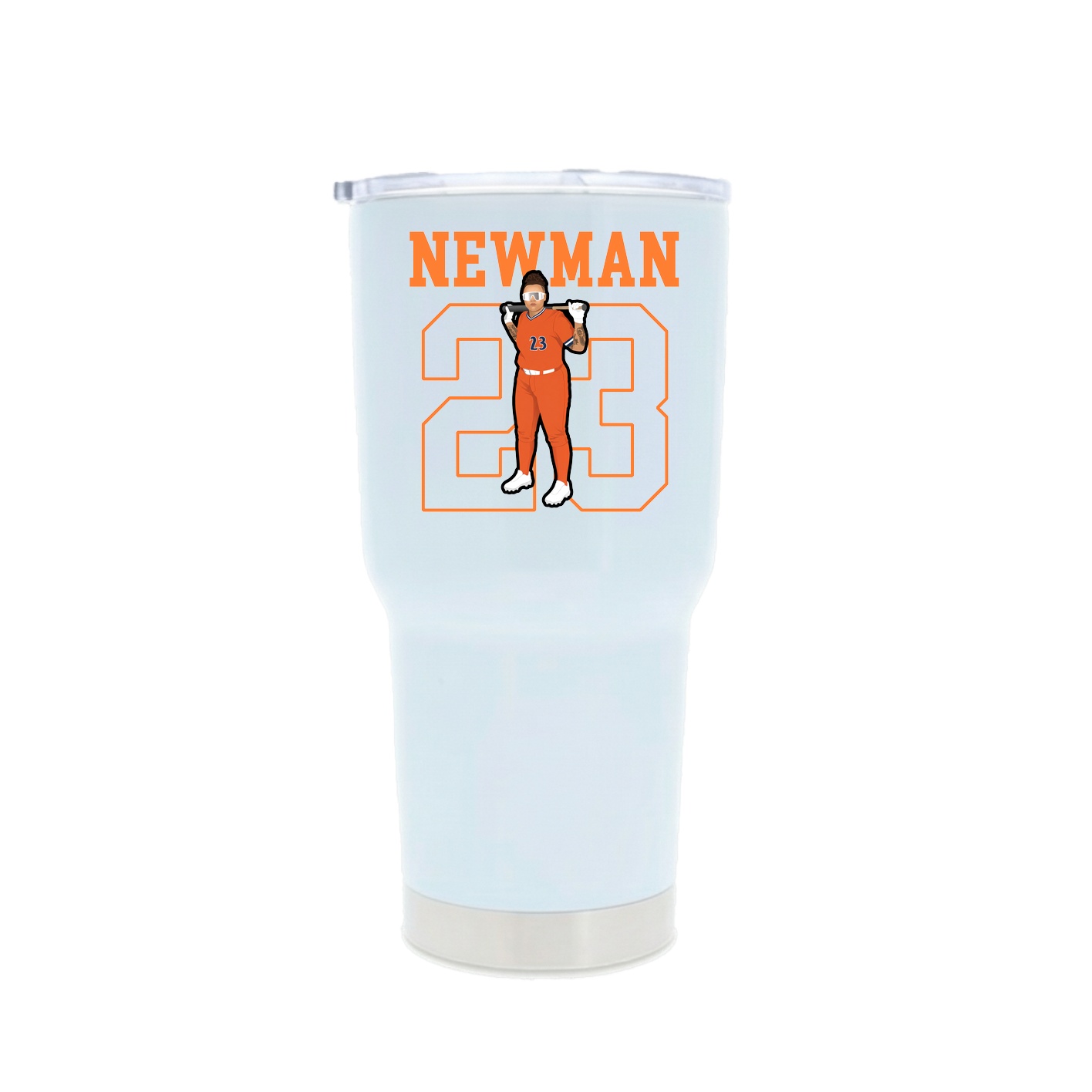 30oz Stainless Steel Tumbler — Shirsey in White