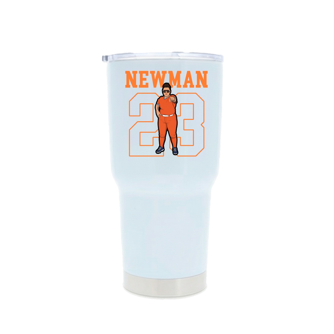 30oz Stainless Steel Tumbler — Shirsey in White