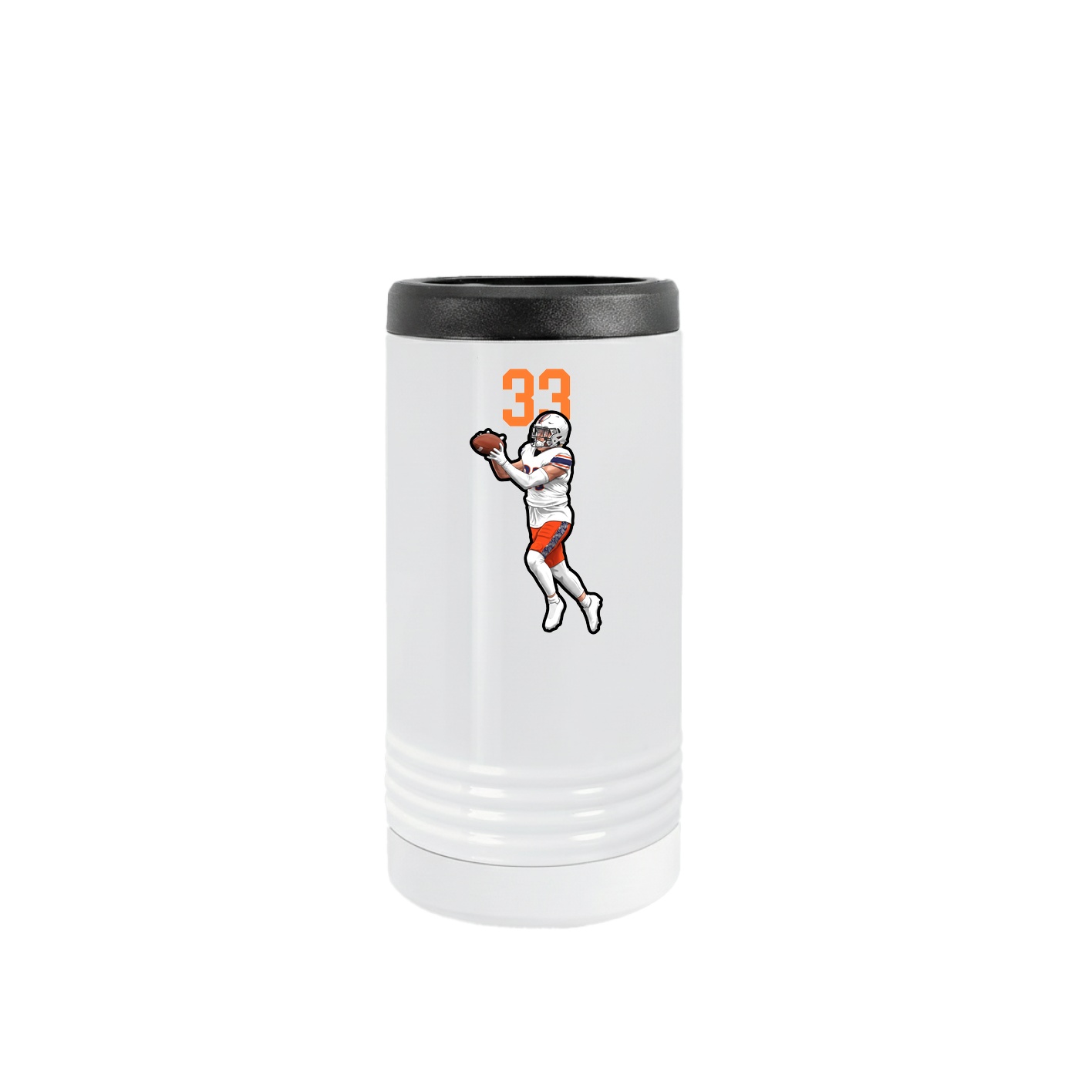 Slim Beverage Holder — Number Top in White