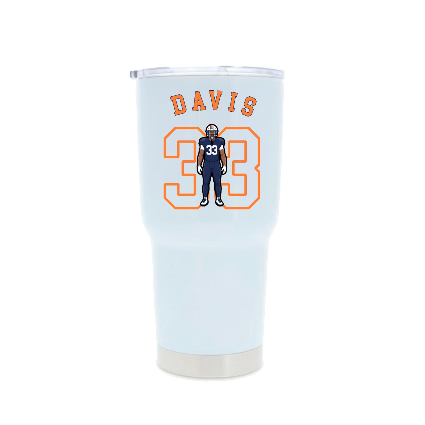 30oz Stainless Steel Tumbler — Shirsey Arch in White