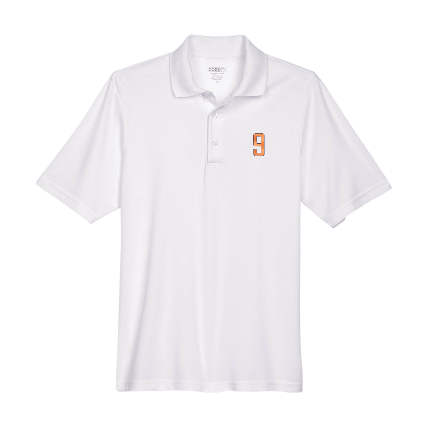 Performance Polo — Front Shirsy in White