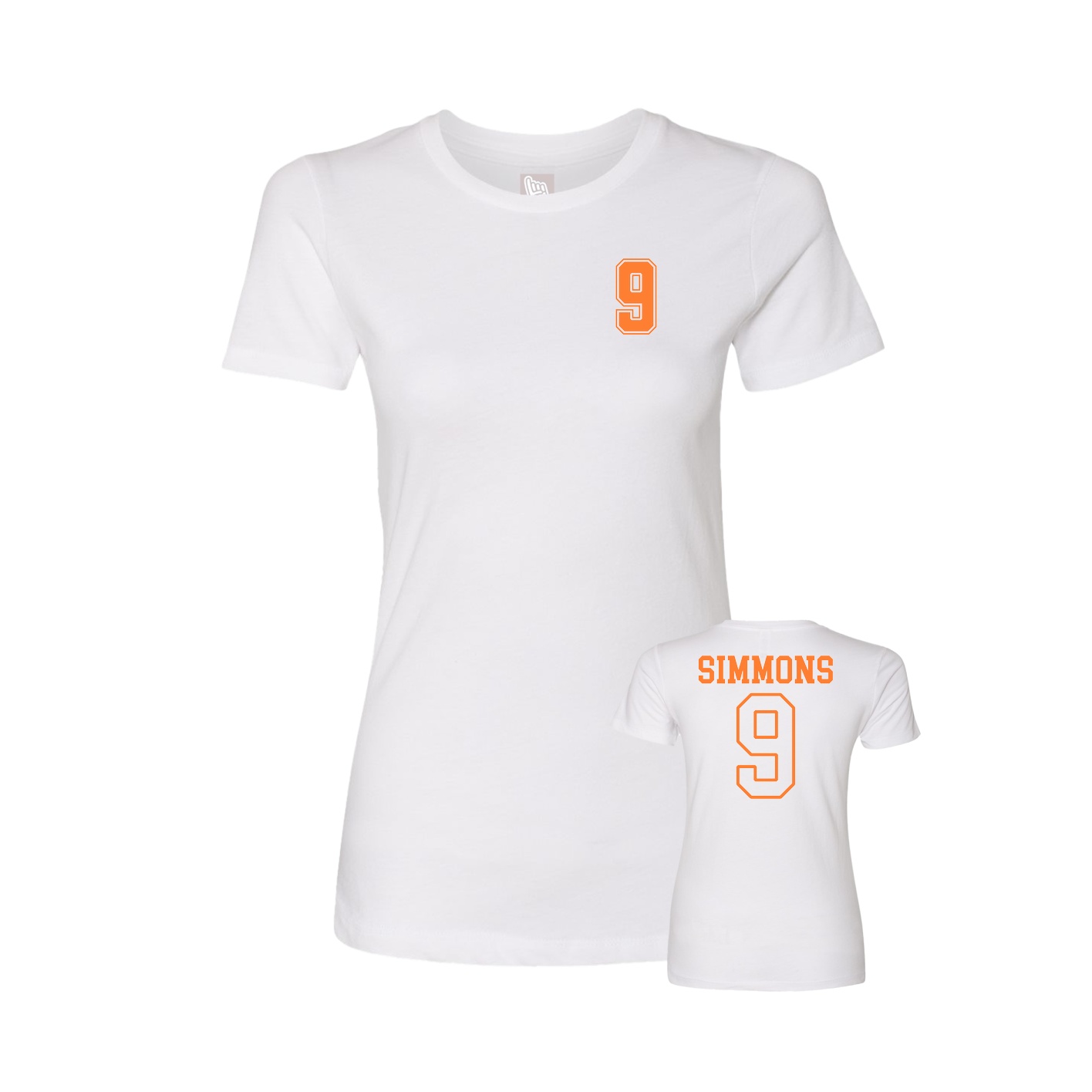 Womens Tee — Chest Back in White