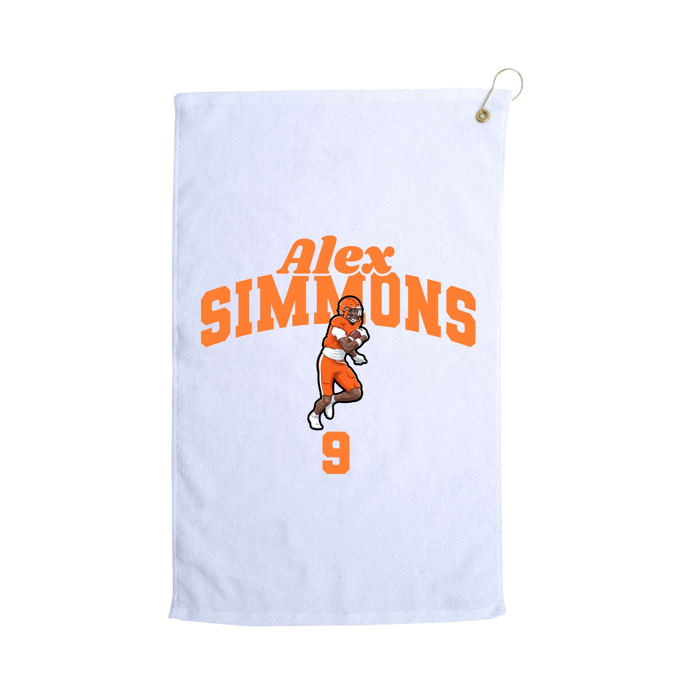 Golf Towel — Signature Arch in White
