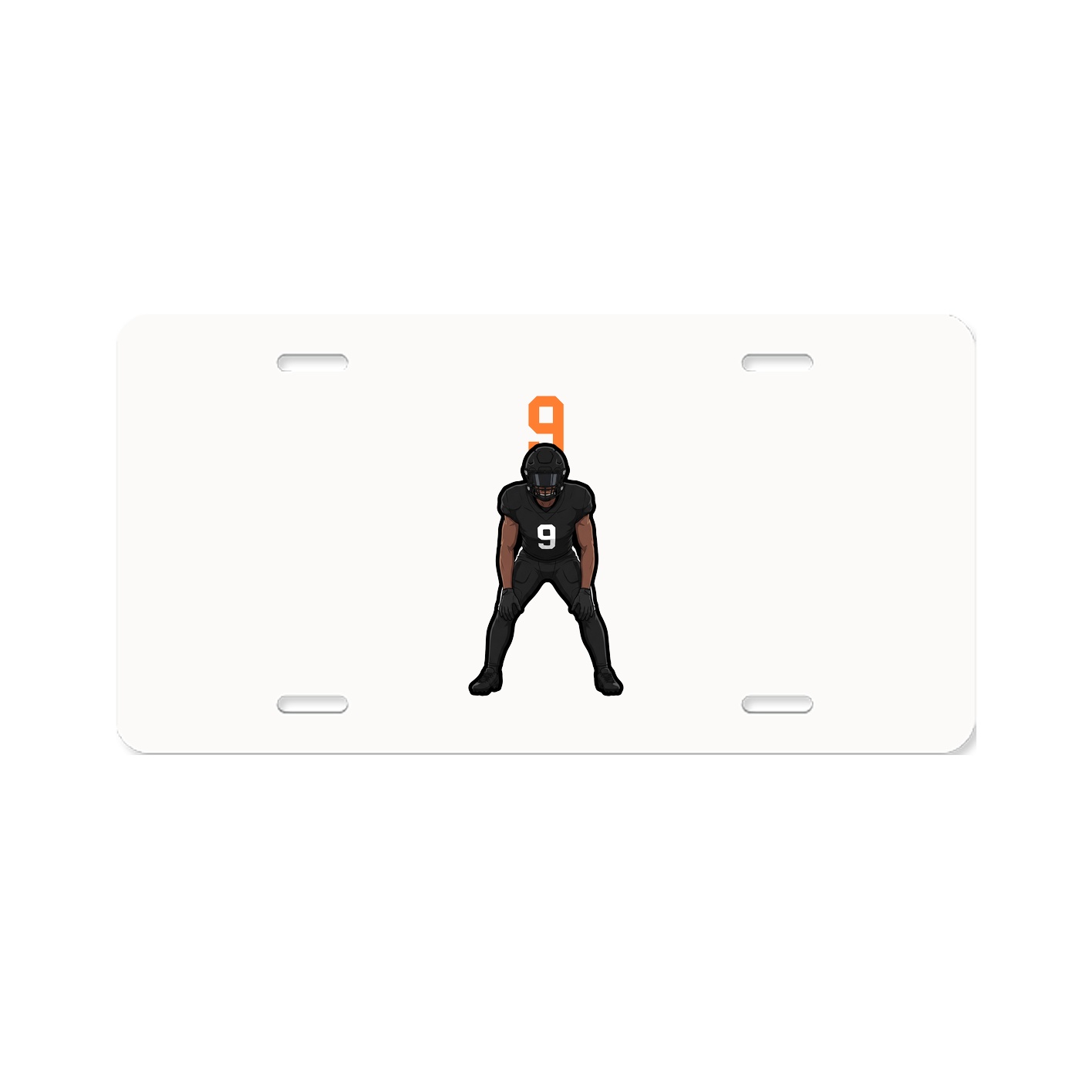License Plate — Number Top in Classic