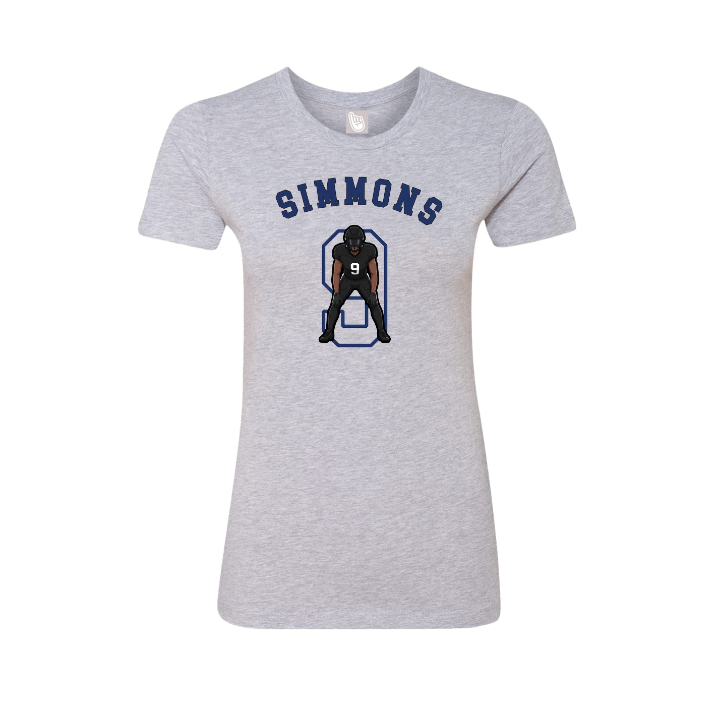 Fitted Women's Tee — Shirsey Arch in Grey