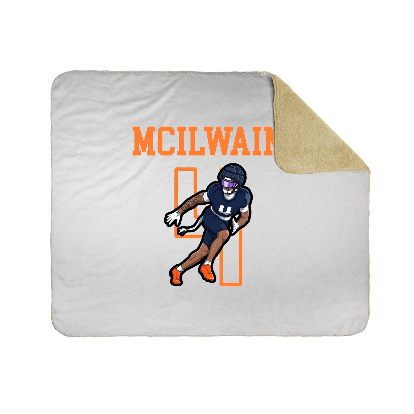 Throw Blanket — Shirsey in White