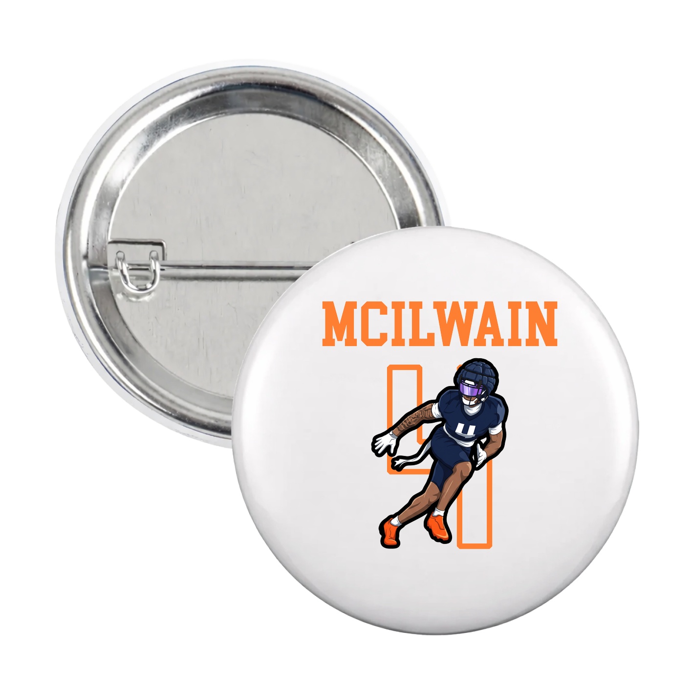 Game Day Button — Shirsey in White
