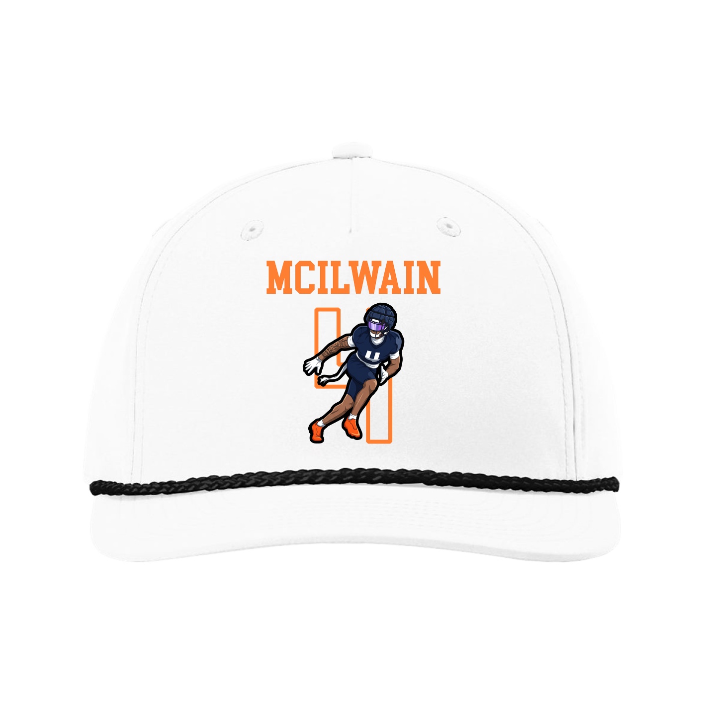 Five-Panel Classic Rope Cap — Shirsey in White