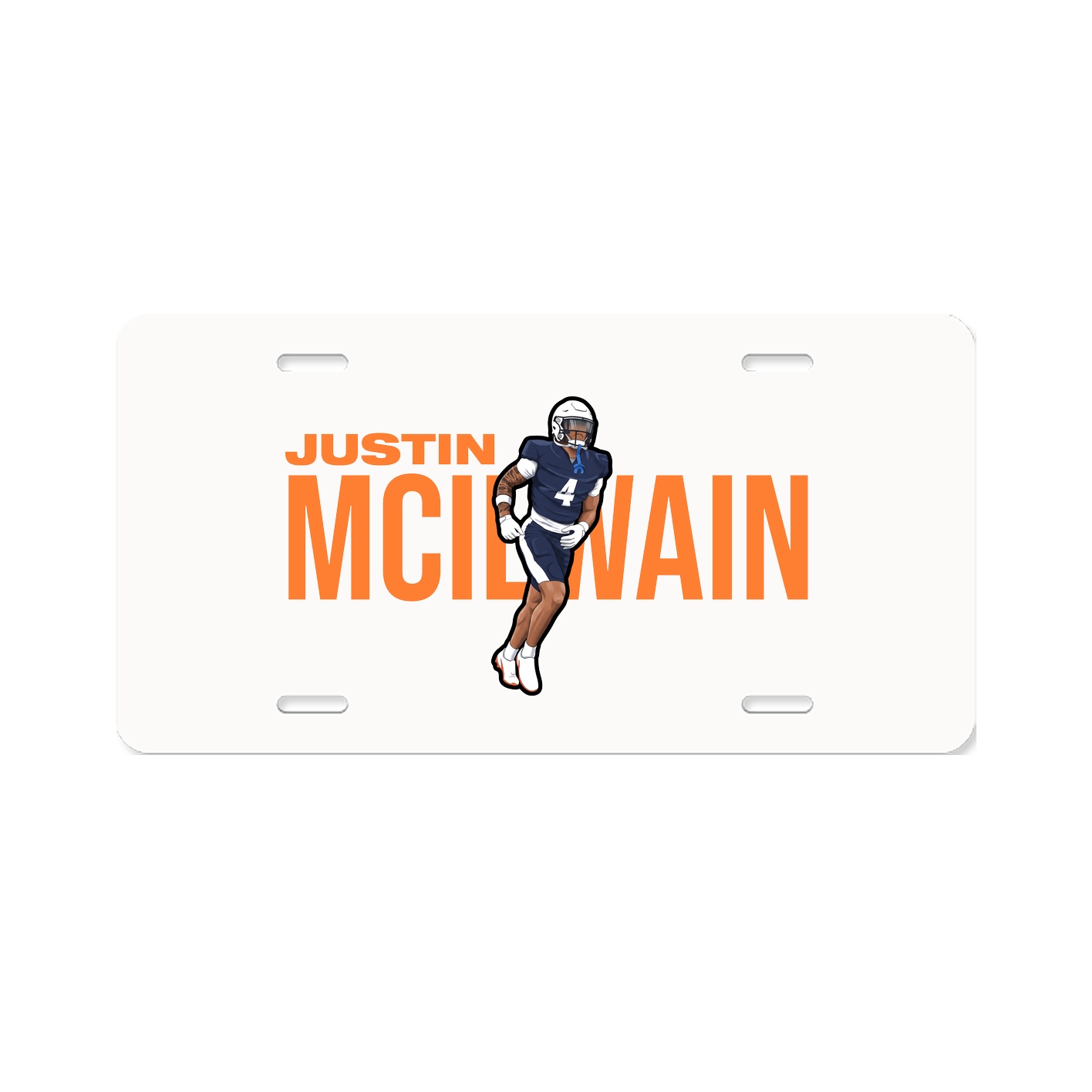 License Plate — Player Name in Classic