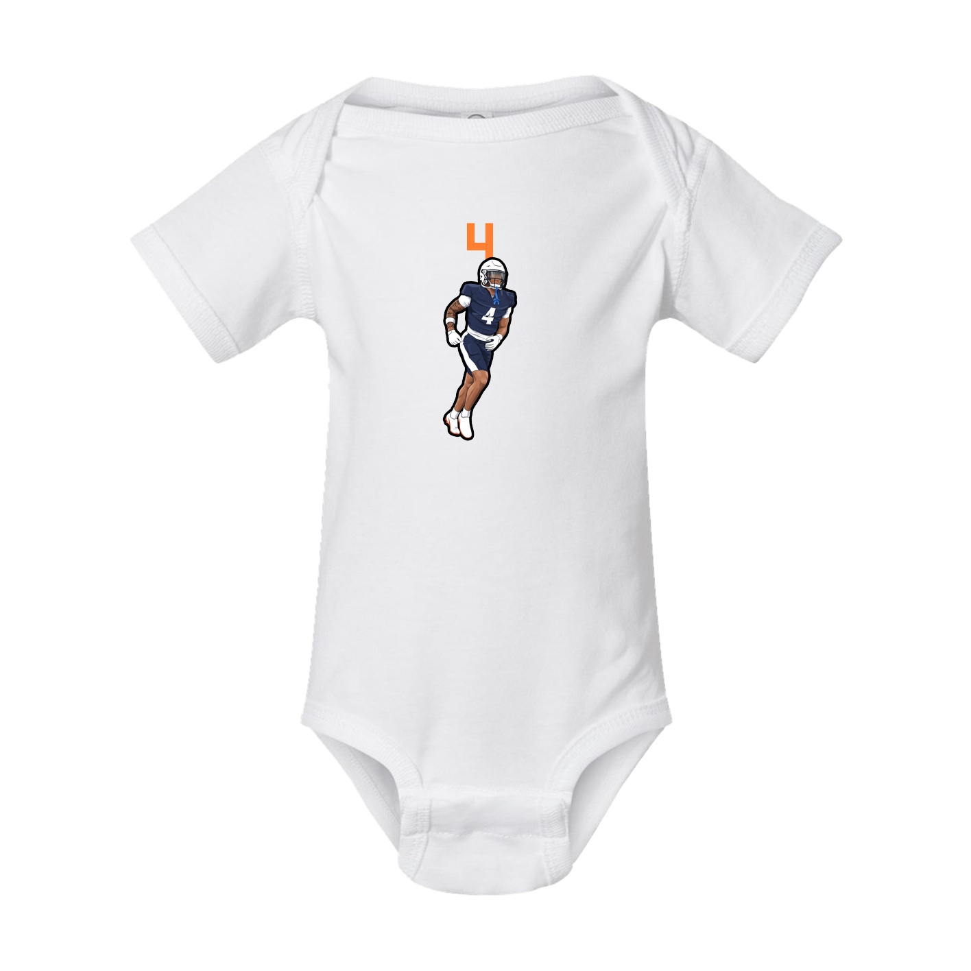 Baby Onesie — Number Top in White