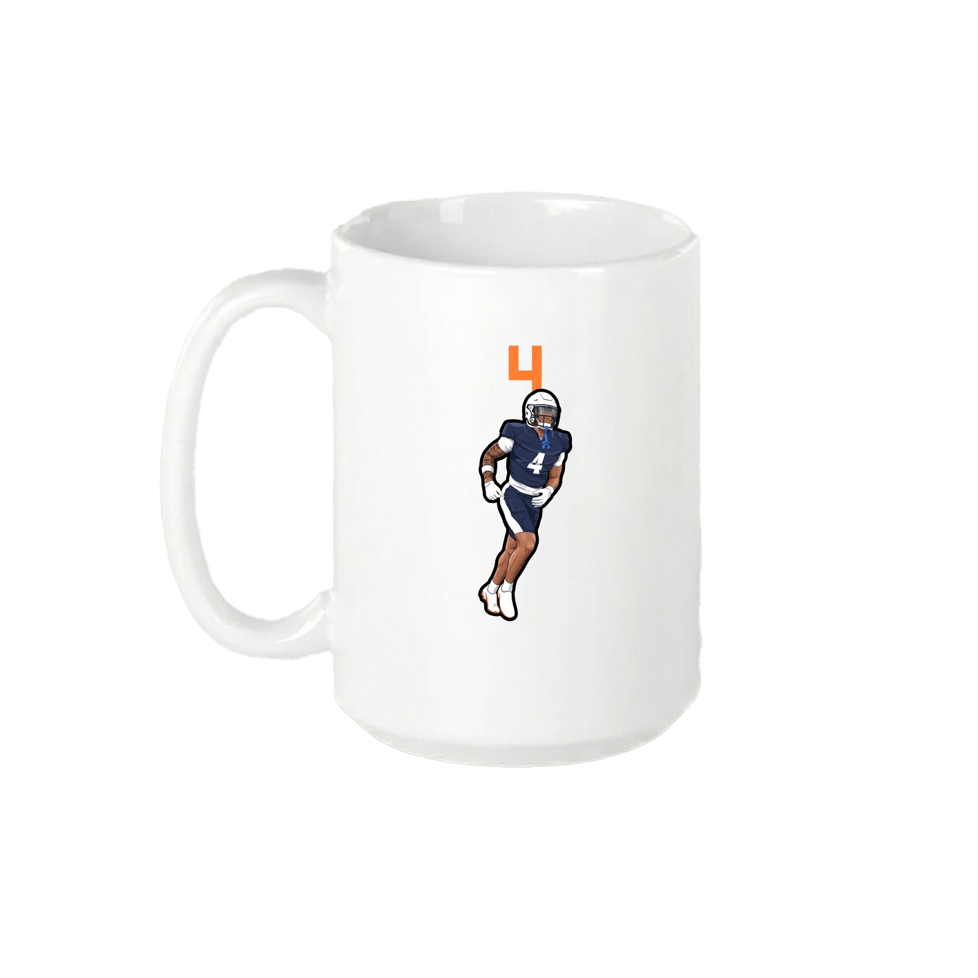 15oz Coffee Mug — Number Top in White