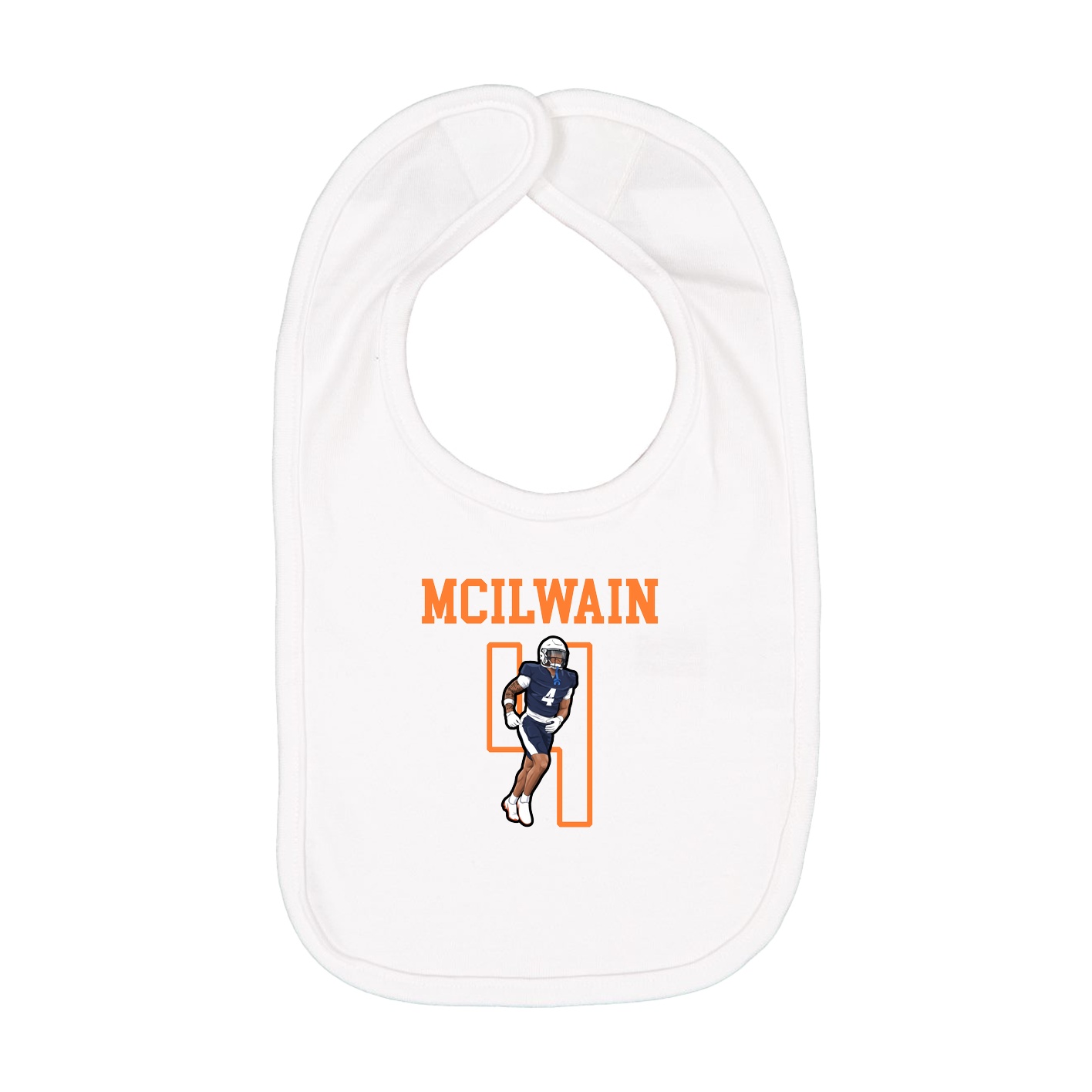 Infant Bib — Shirsey in White