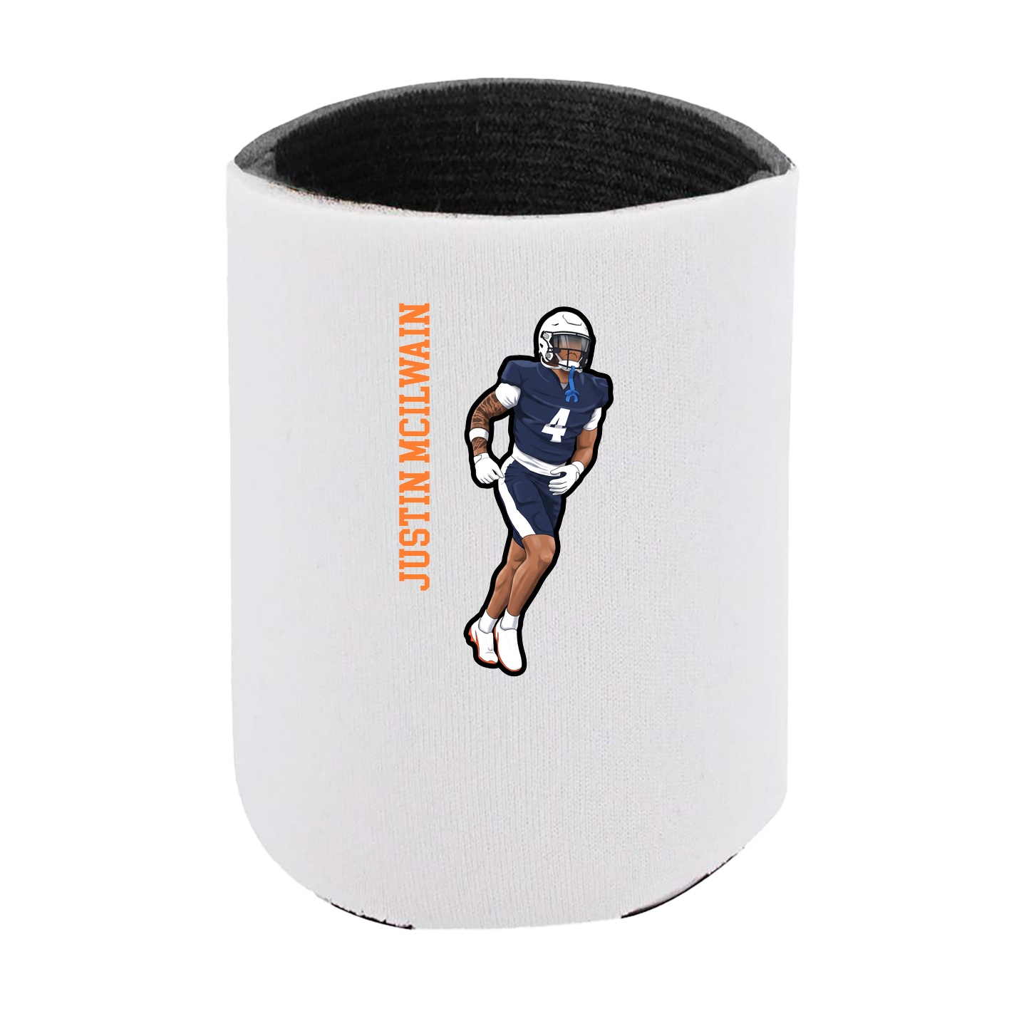 Can Holder — Name Vertical in White