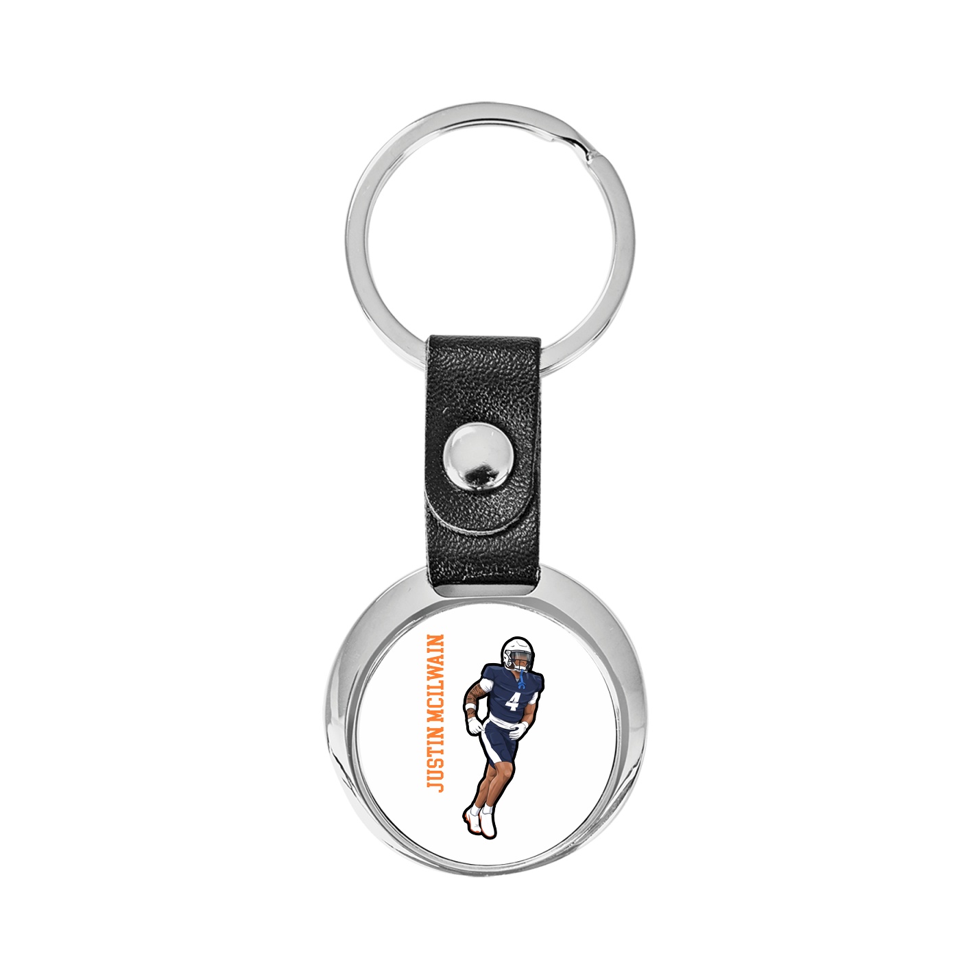 Key Chain — Name Vertical in Classic