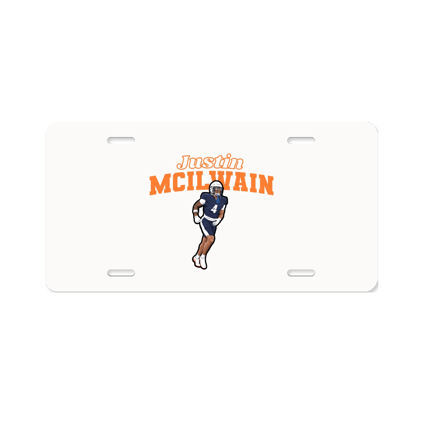 License Plate — Name Arch in Classic