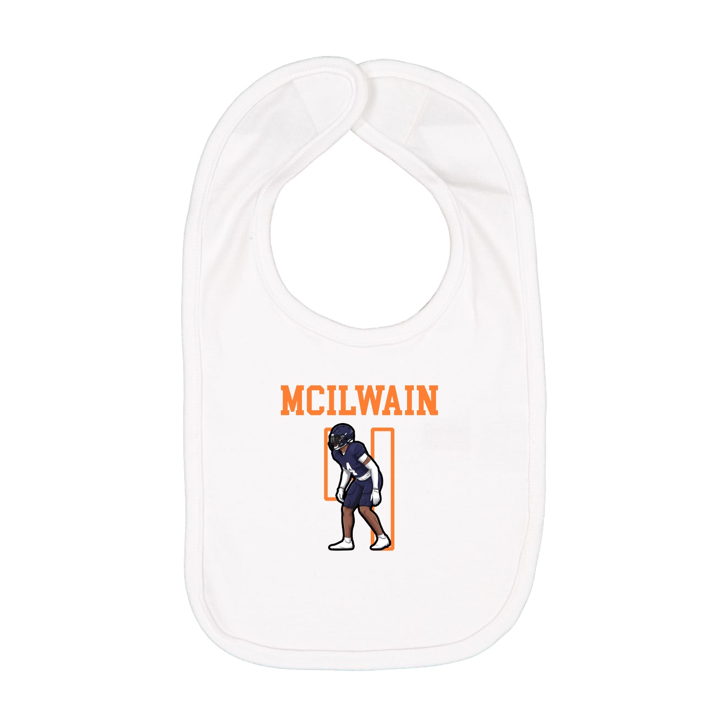Infant Bib — Shirsey in White