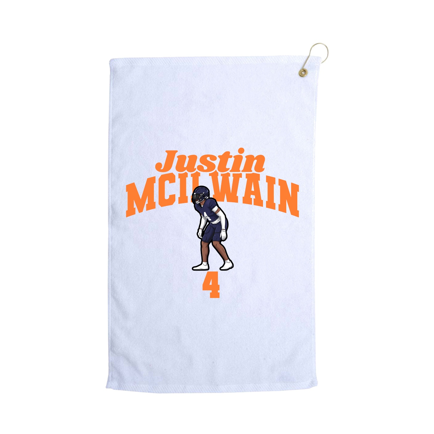 Golf Towel — Signature Arch in White