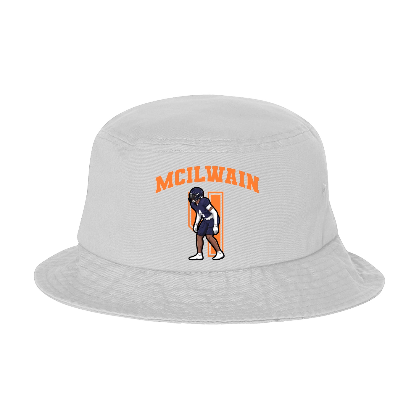Bucket Cap — Number in White